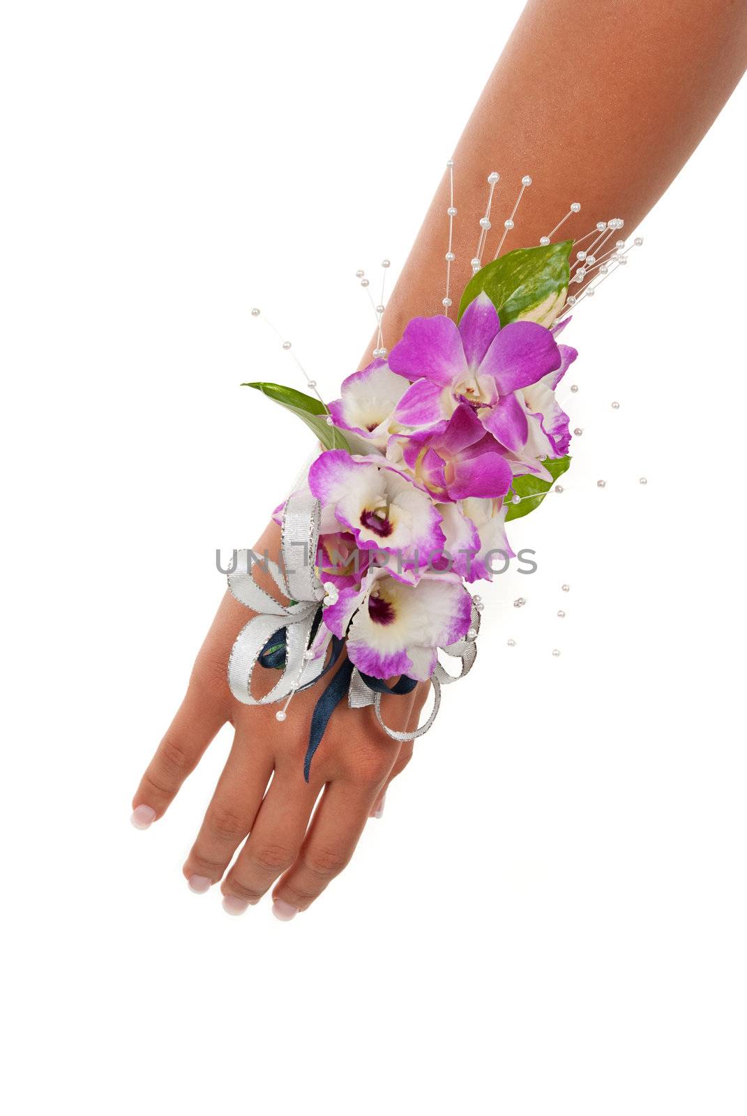 Prom or wedding orchid corsage