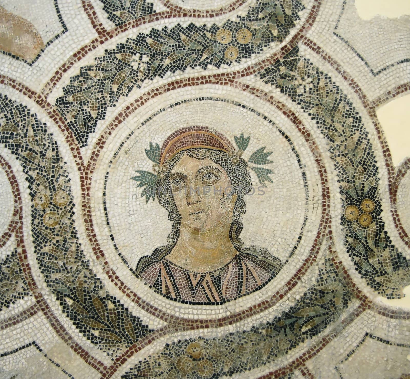 Fragment of roman mosaics from Tunisia