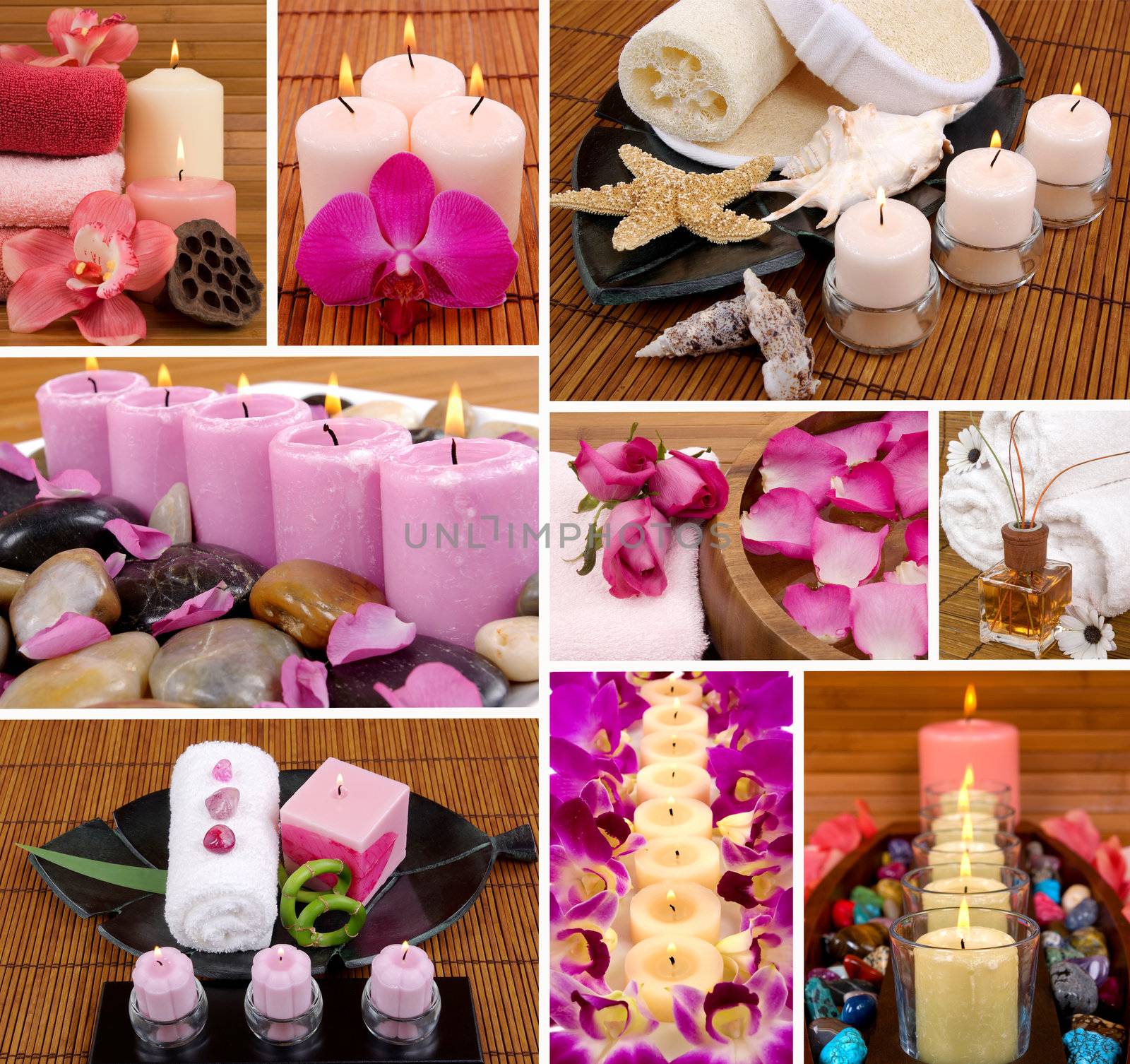 Aromatherapy collage