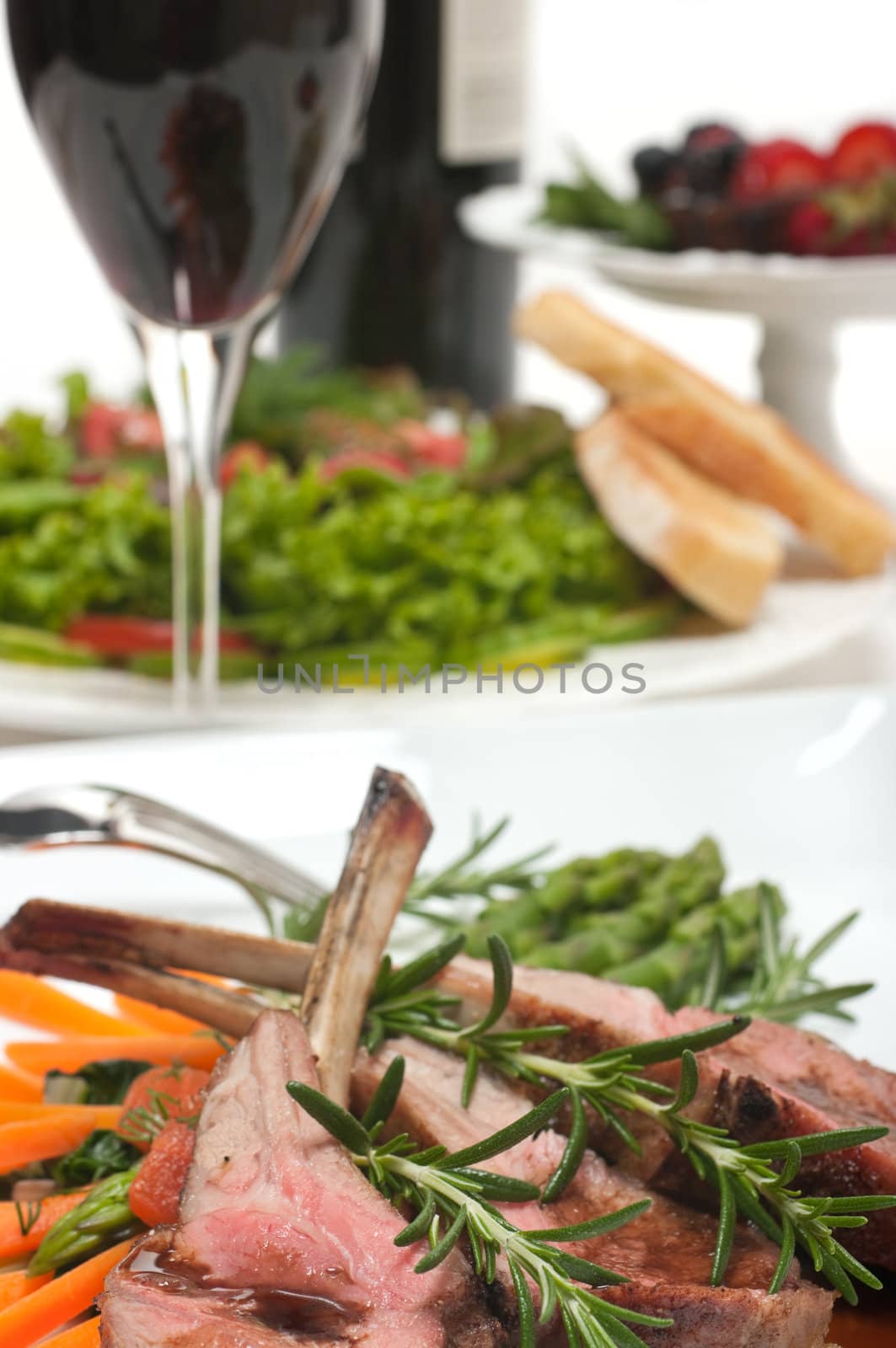 Lamb Chop and Salad by BVDC