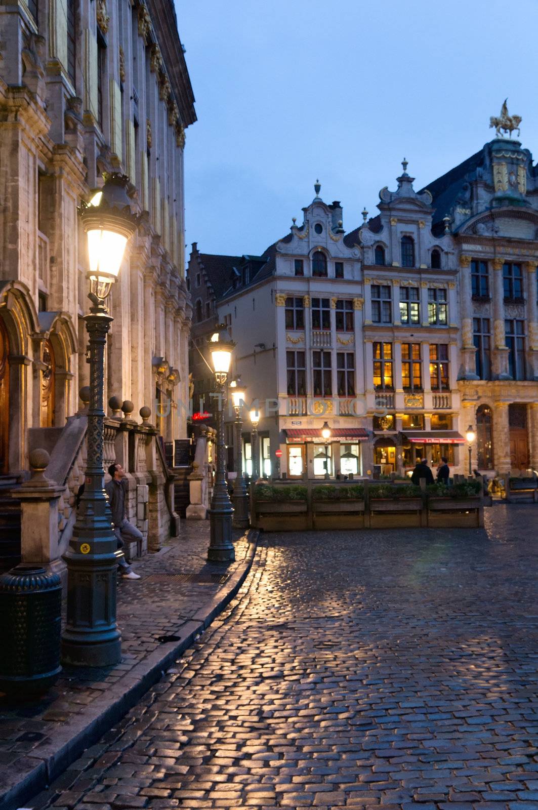 Ornate buildings of Grand Place, Brussels, Belgium
