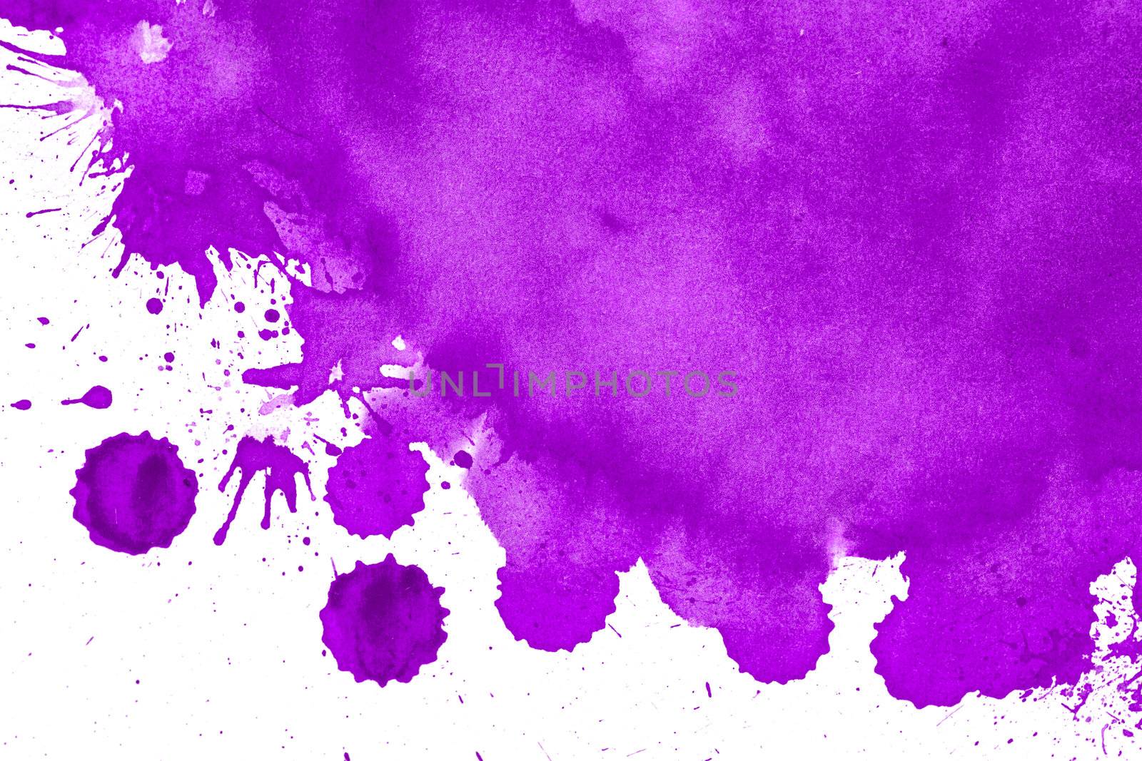 watercolor paper painted purple on white watercolor