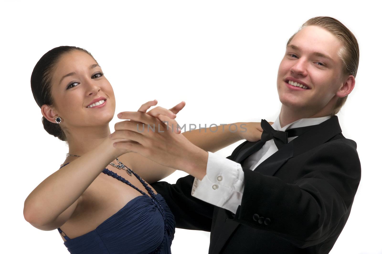 A young modern couple dancing