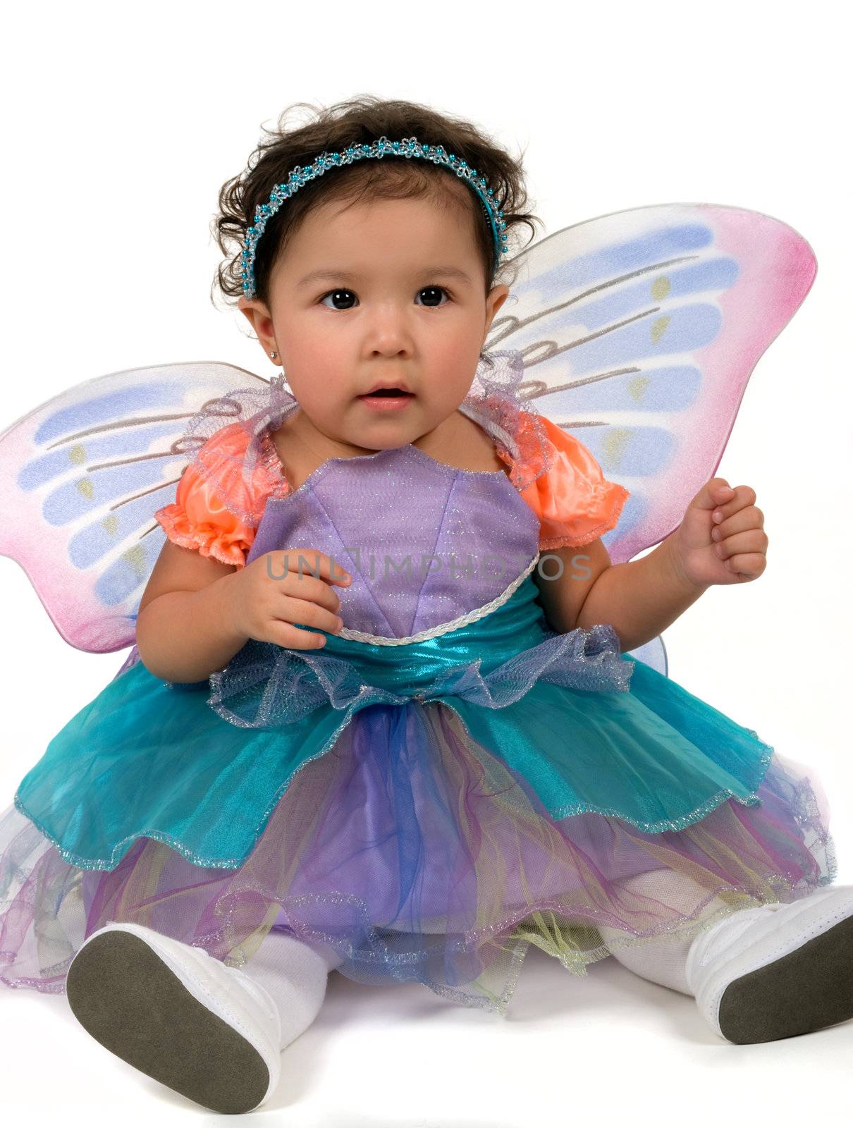 Baby girl with fairy costume