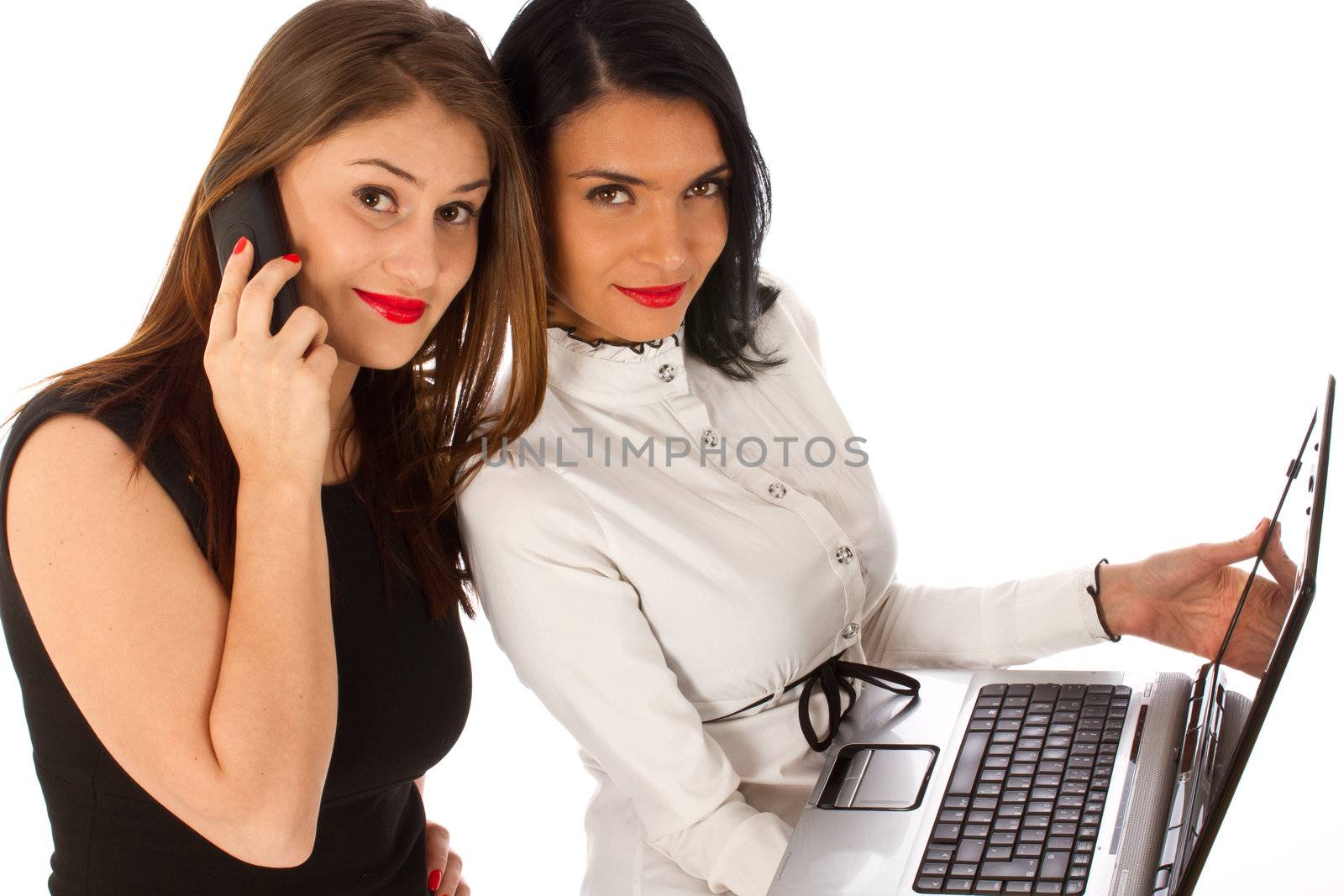 Office woman, business woman working on a laptop  by tpfeller