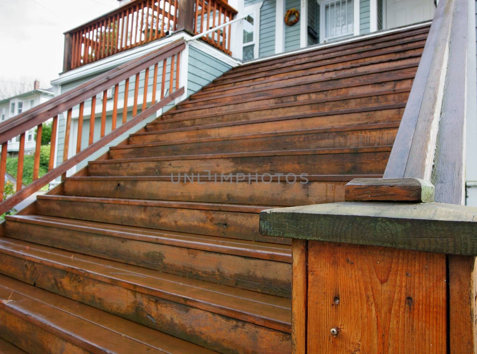 Long Home wood stairs by bobkeenan