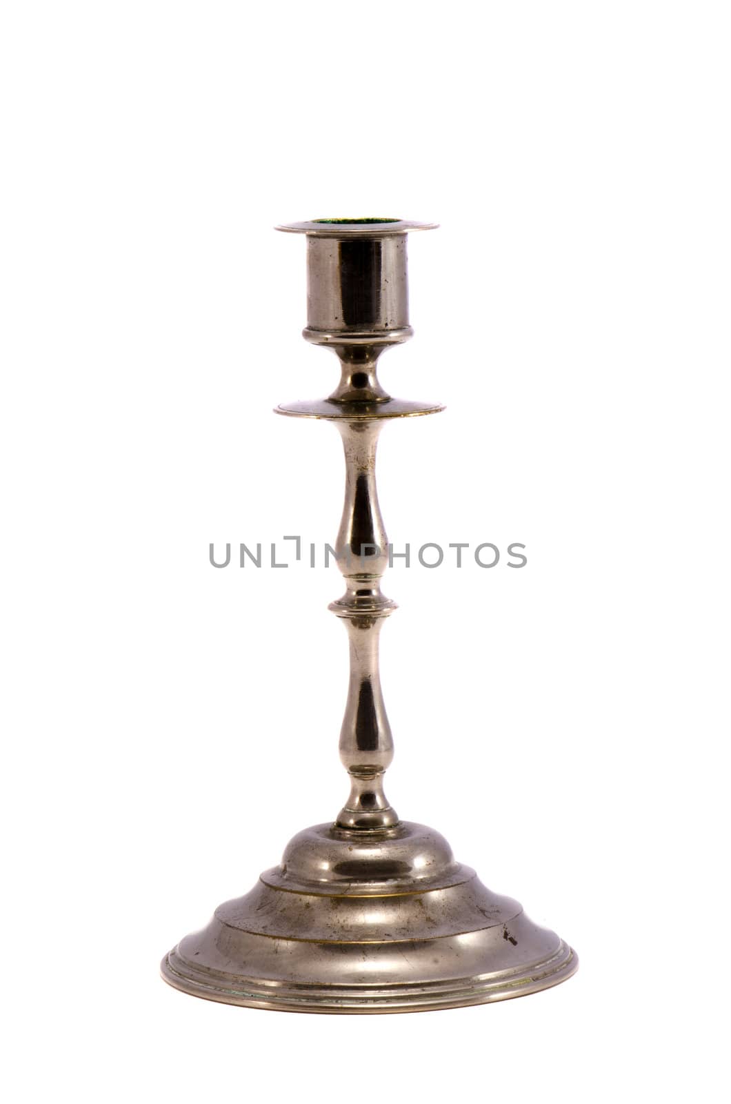 isolated metal candlestick by alis_photo