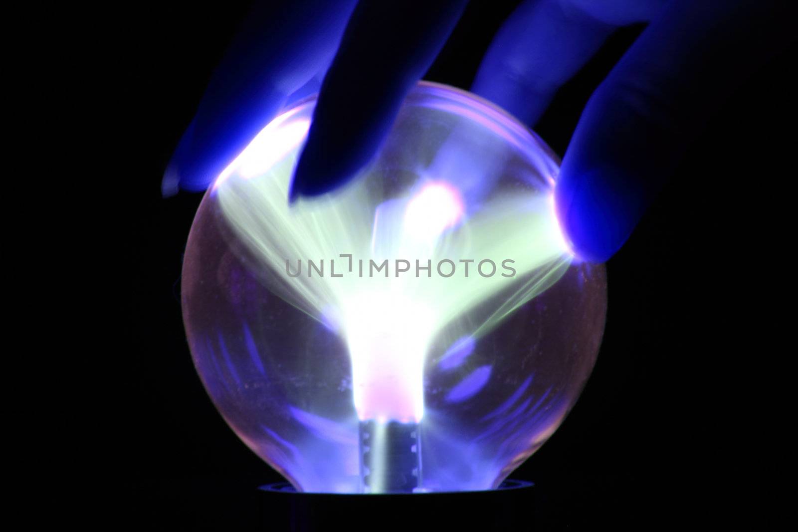 Magical sphere in wizard hand by destillat