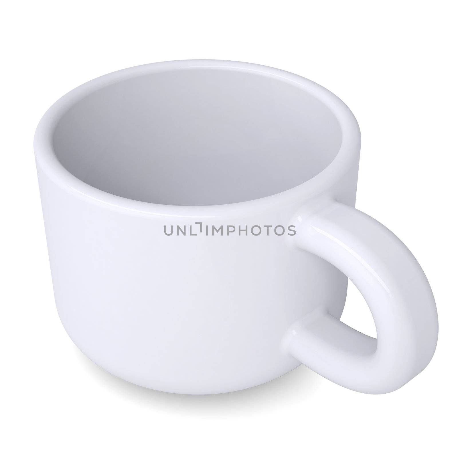 White coffee mug by cherezoff