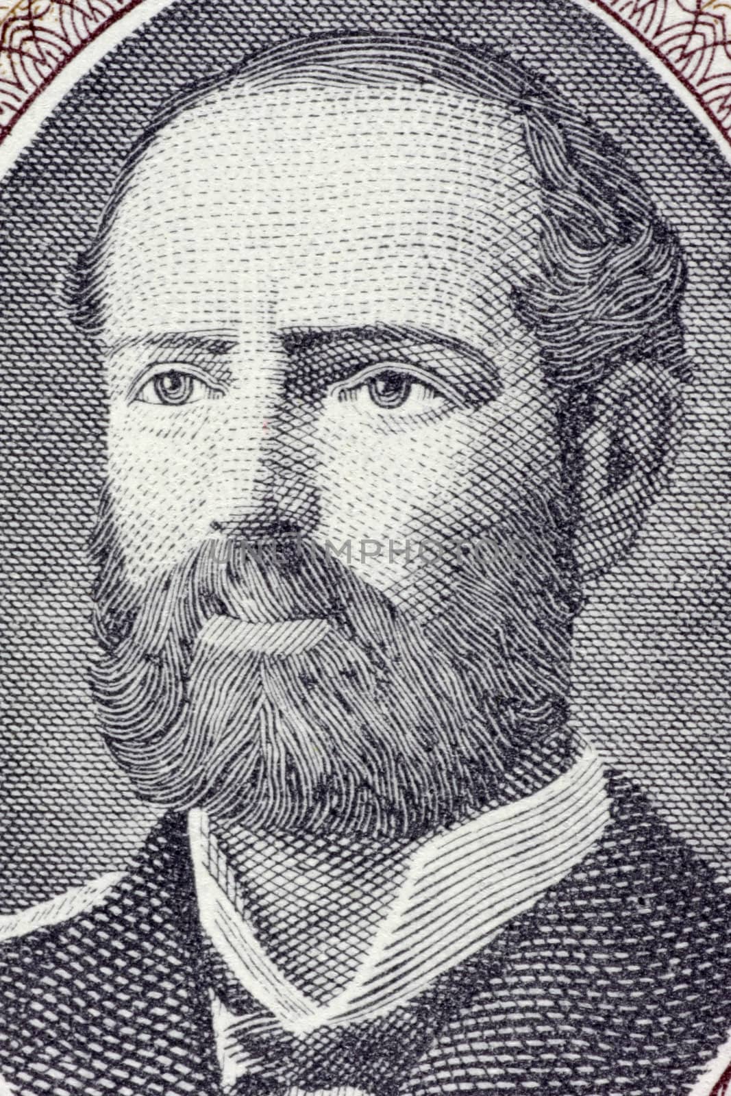 Arturo Prat (1848-1879) on 1 Escudo 1962 Banknote from Chile. Chilean navy officer.