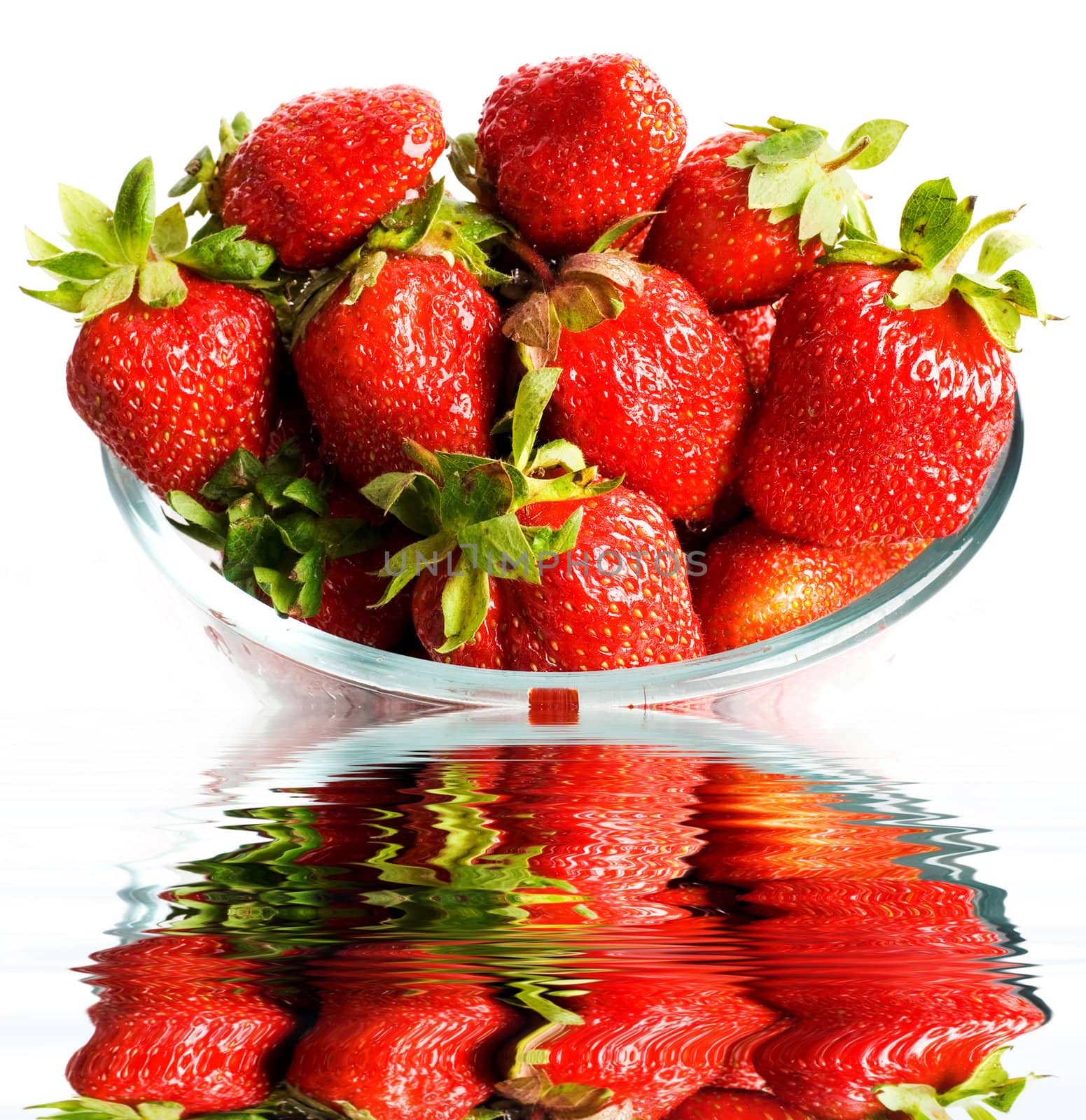 Strawberries in glass by velkol