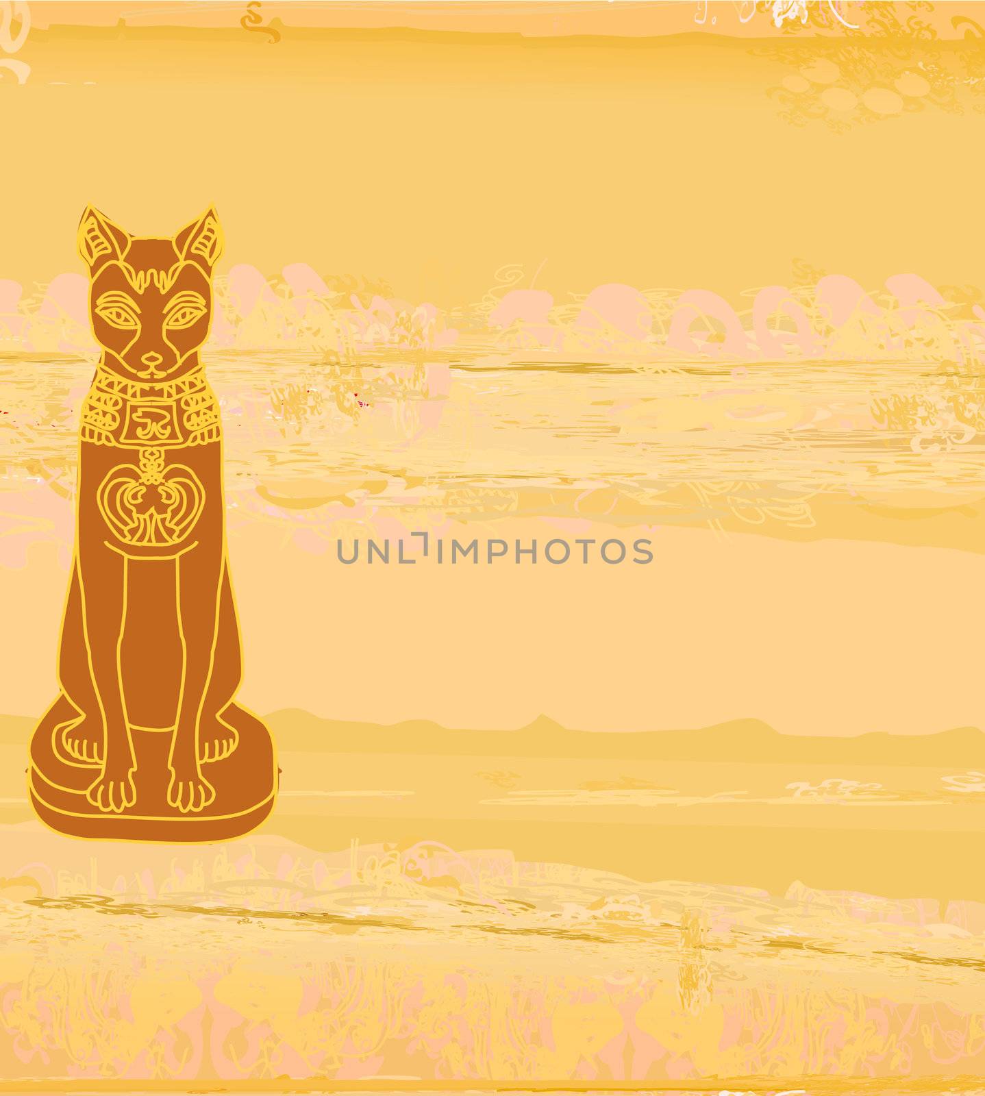 Stylized Egyptian cat by JackyBrown