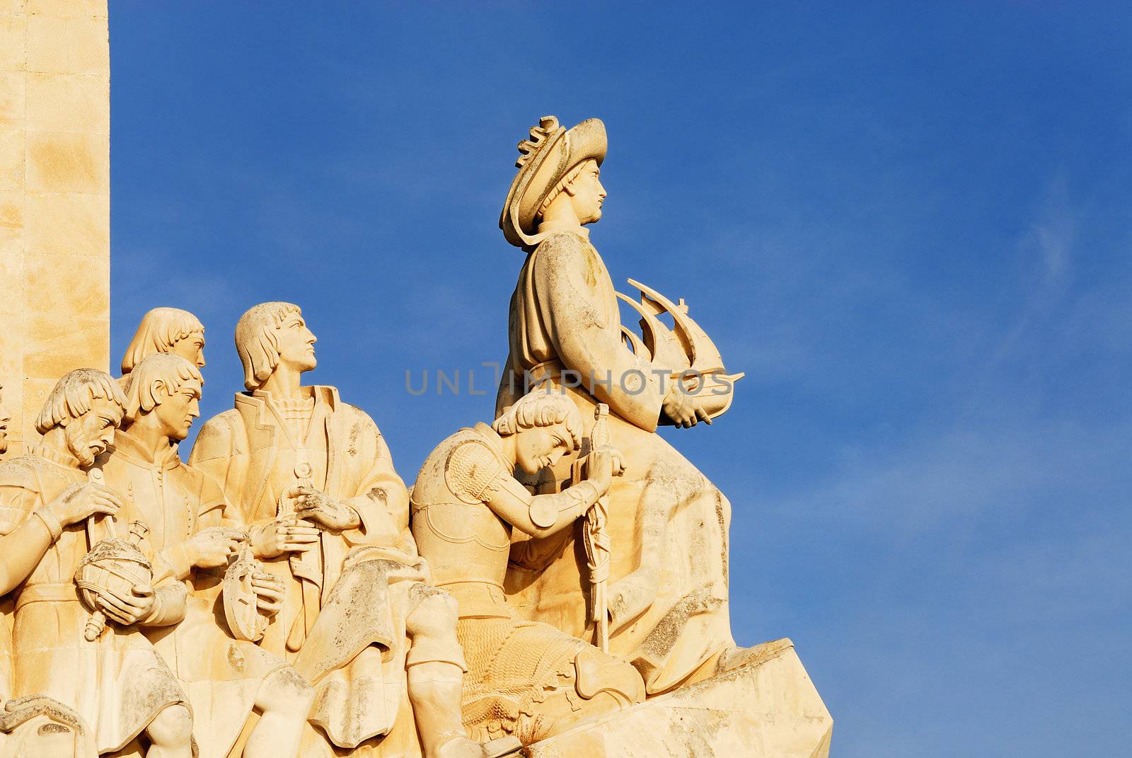 The Padrao dos Descobrimentos (Monument to the Discoveries) celebrates the Portuguese who took part in the Age of Discovery. It is located in the Belem district of Lisbon, Portugal