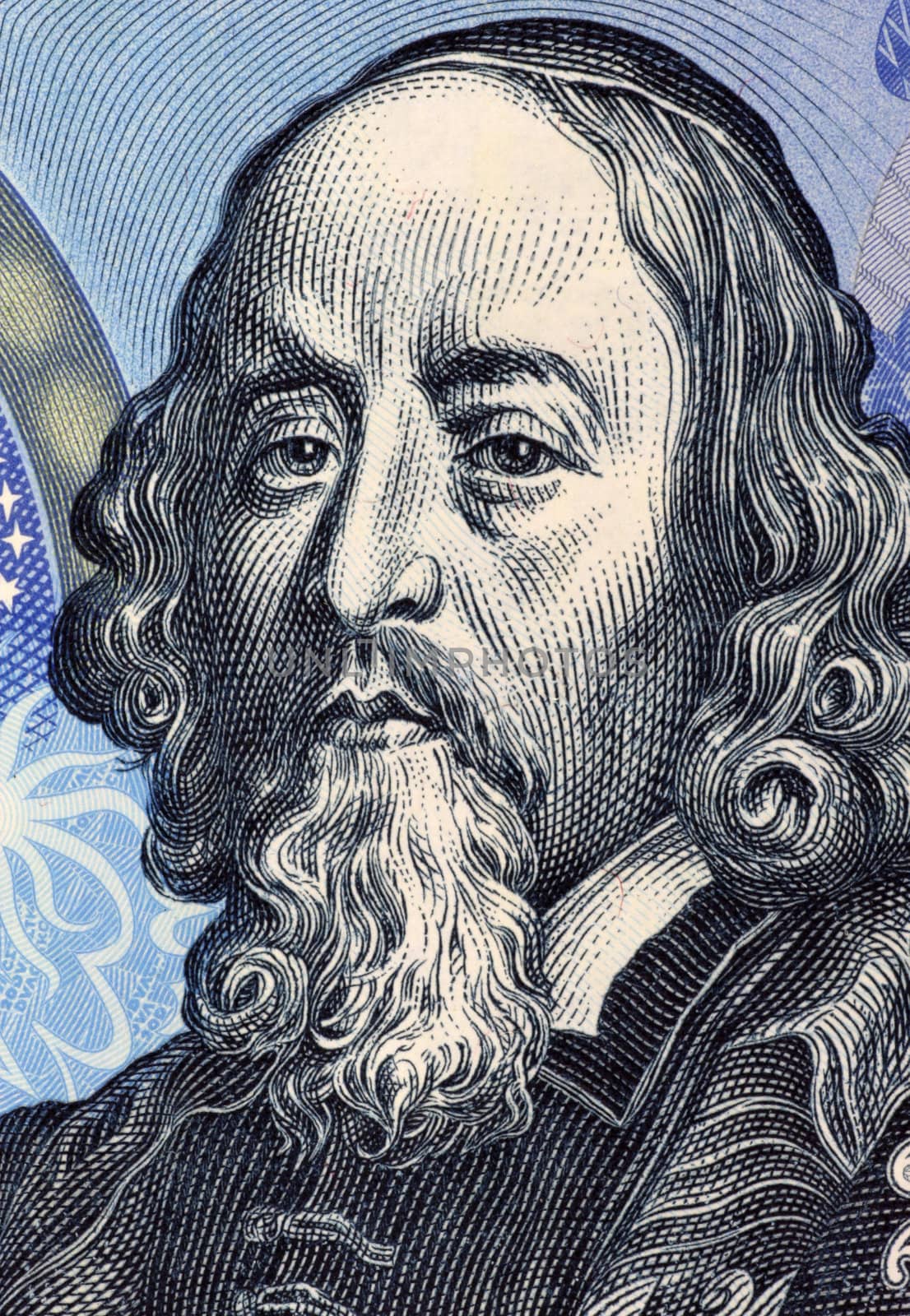 John Amos Comenius (1592-1670) on 20 Korun 1988 Banknote from Czechoslovakia. Czech teacher, educator and writer.