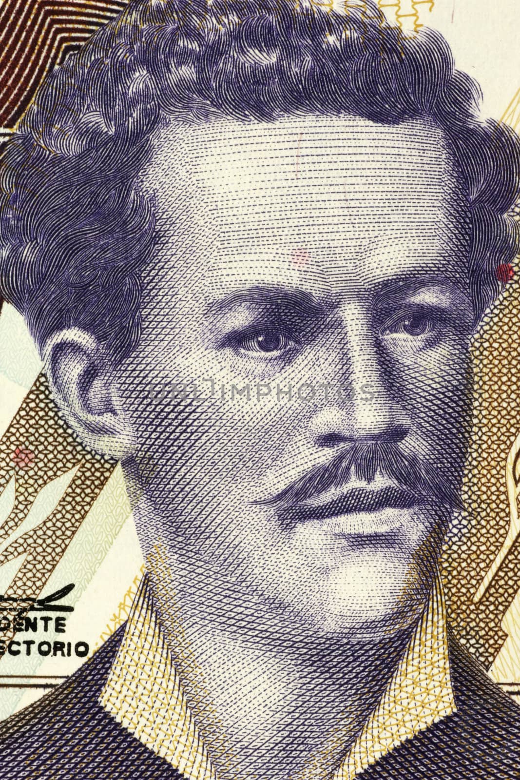 Juan Montalvo (1832-1889) on 5000 Sucres 1999 Banknote from Ecuador. Ecuadorian author and essayist.