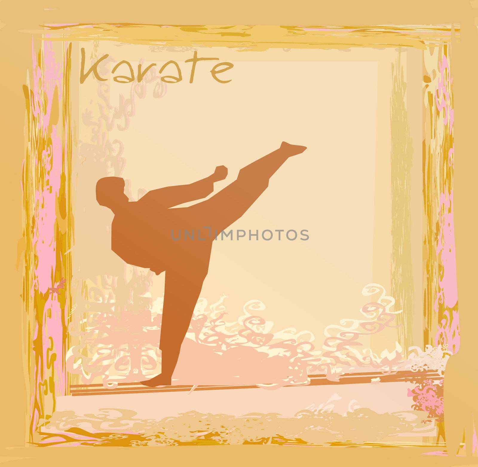 karate Grunge poster by JackyBrown
