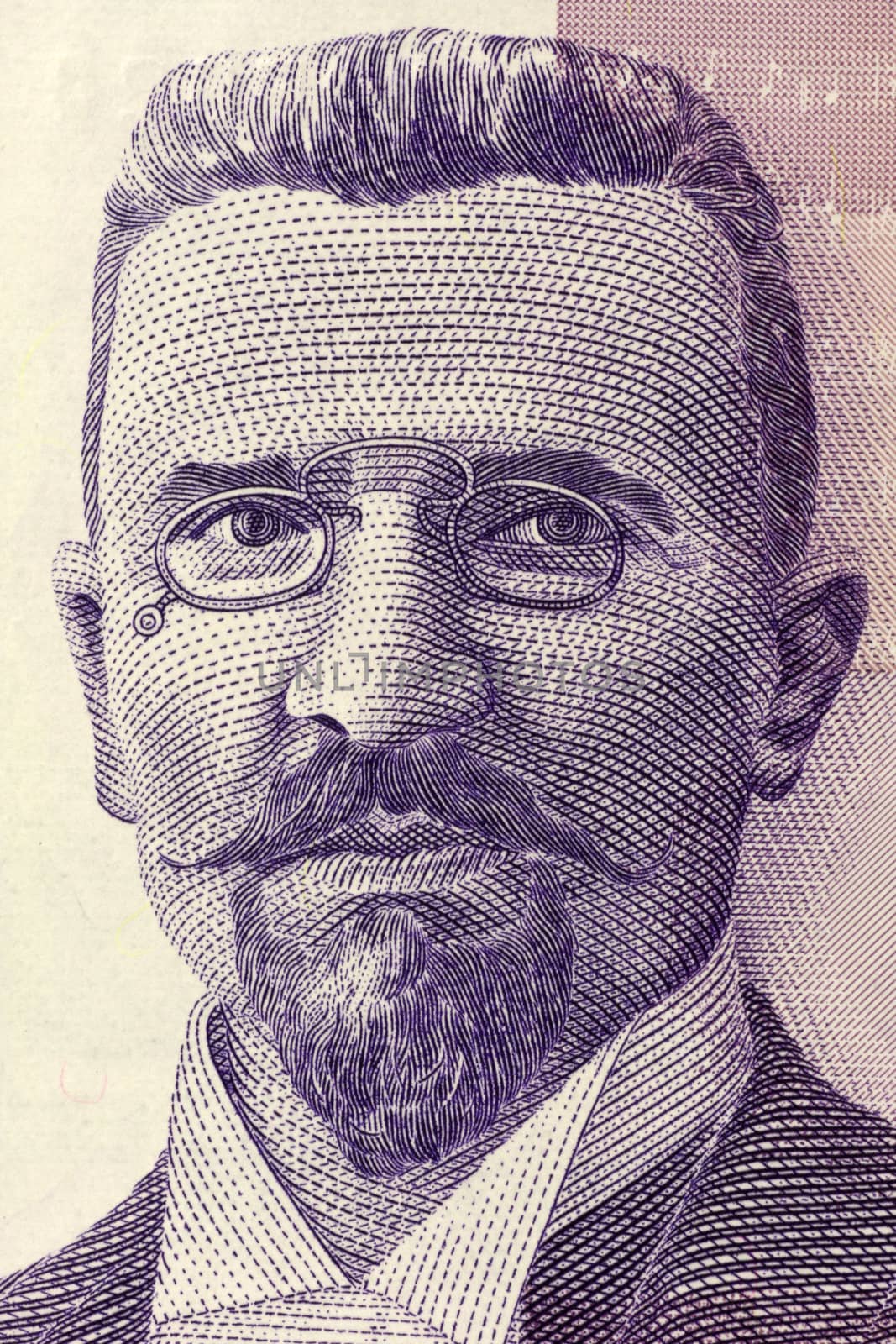 Stevan Stojanovic Mokranjac (1856-1914) on 50 Dinara 2005 Banknote from Serbia. Serbian composer and music educator.