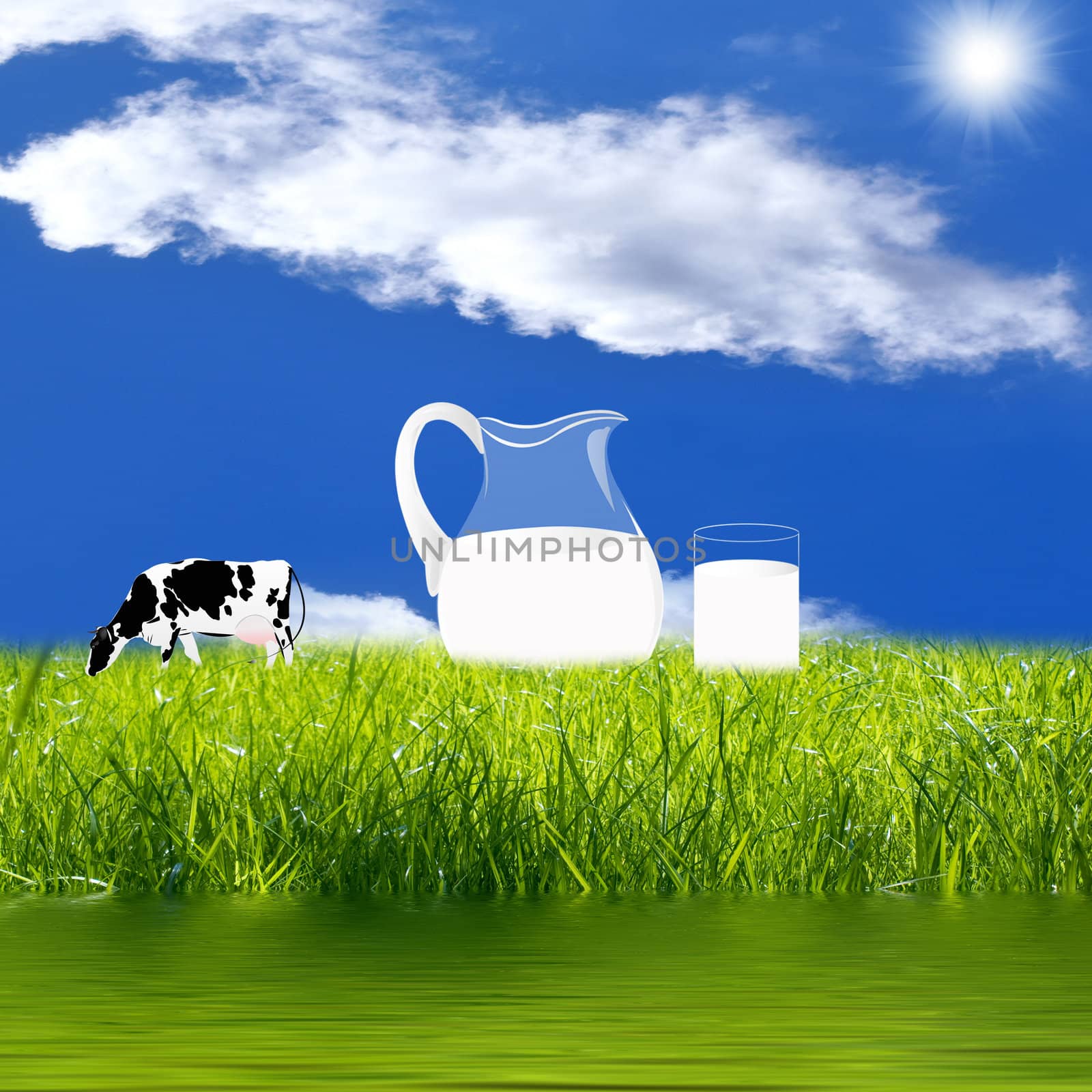 A healthy dairy food . The concept by sergey150770SV