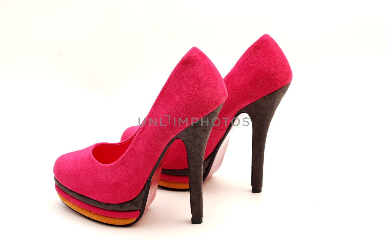 pink  high heel women shoes