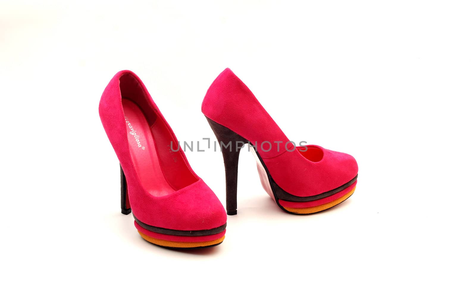 pink  high heel women shoes