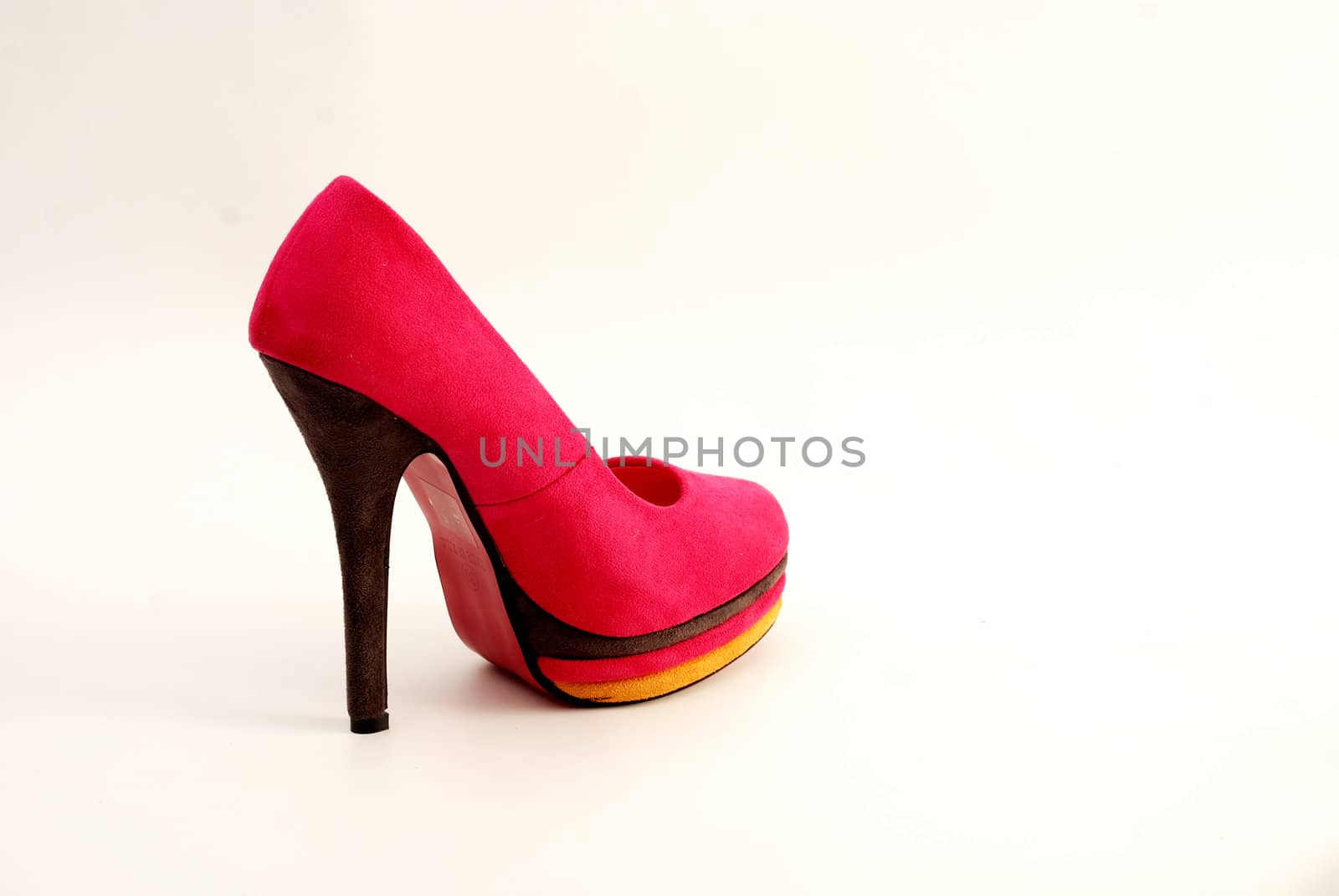 pink  high heel women shoes