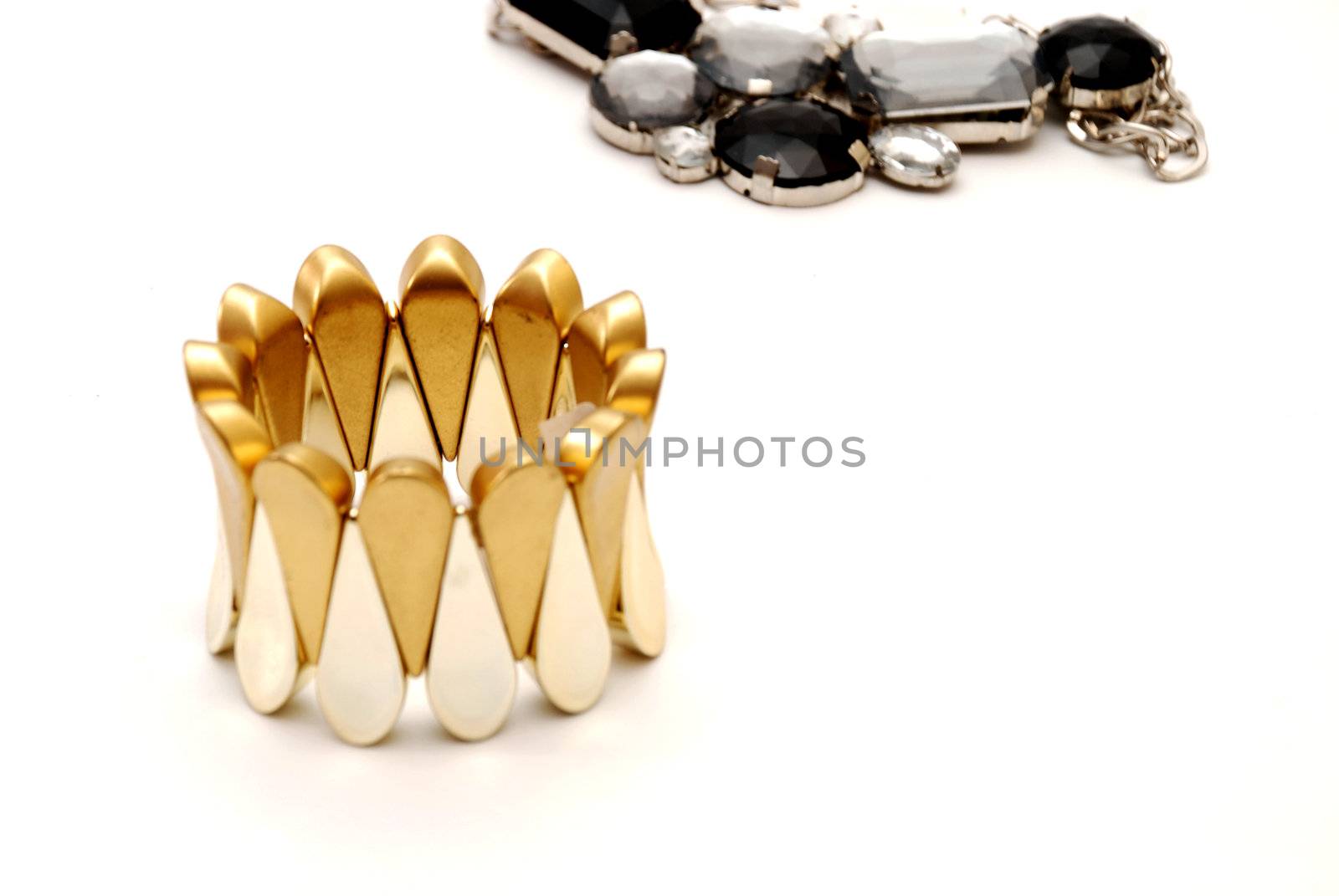 Fashion bracelet isolated on white background