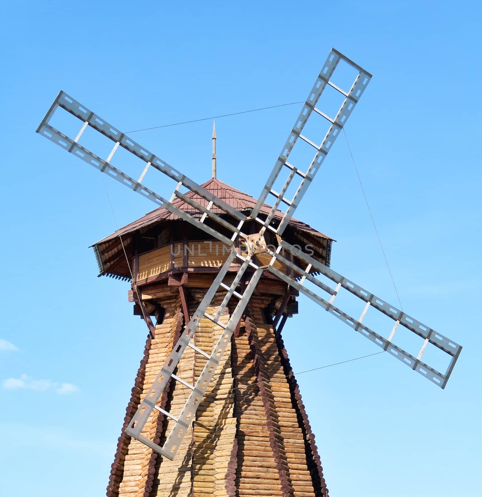 Wooden mill of Izmailovsky Kremlin, Moscow, Russia