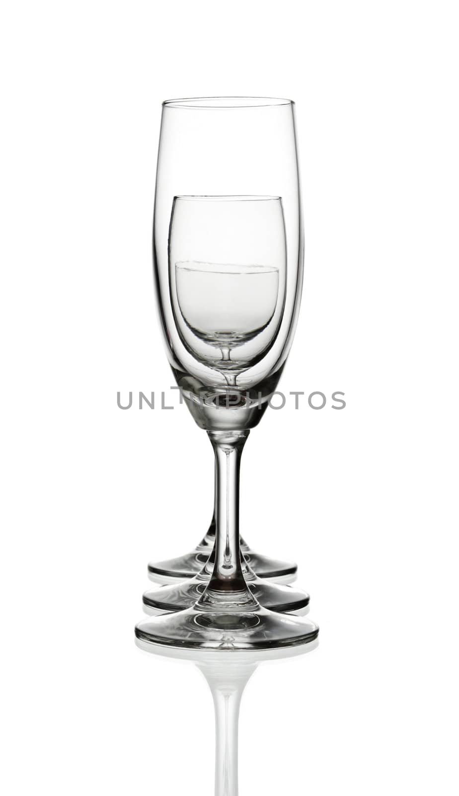 empty wine glass isolated by tungphoto