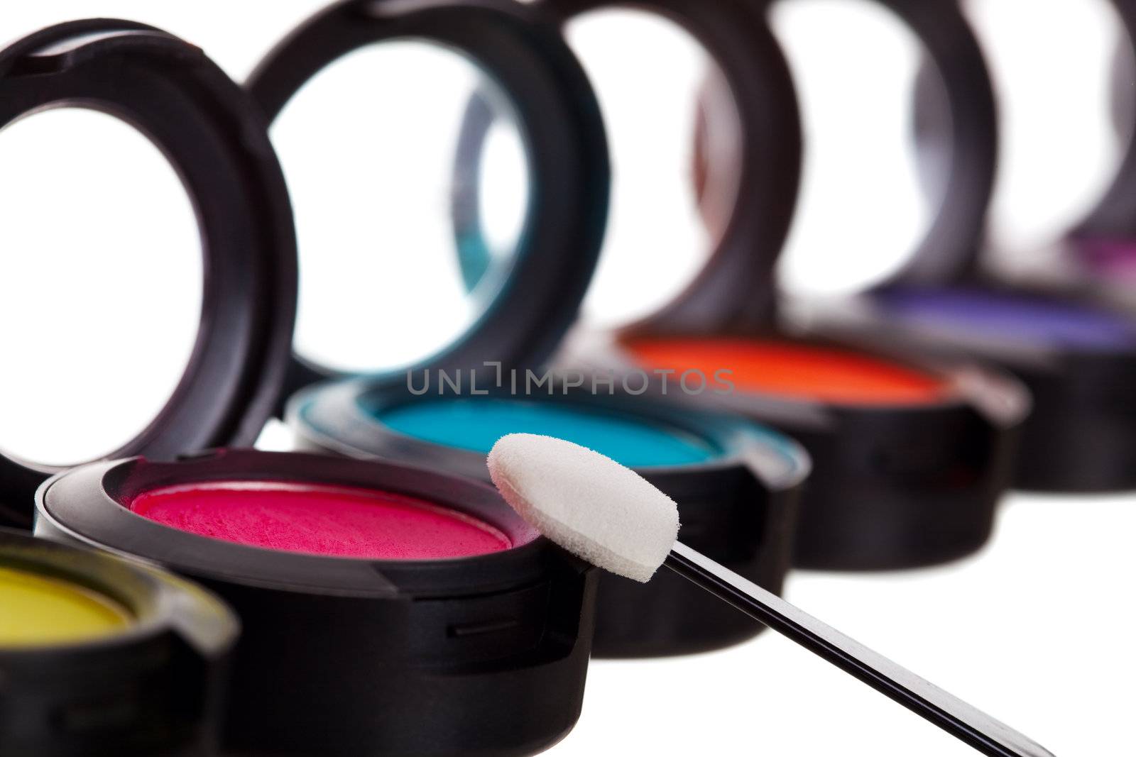 Eyeshadow Pots With Brush by songbird839