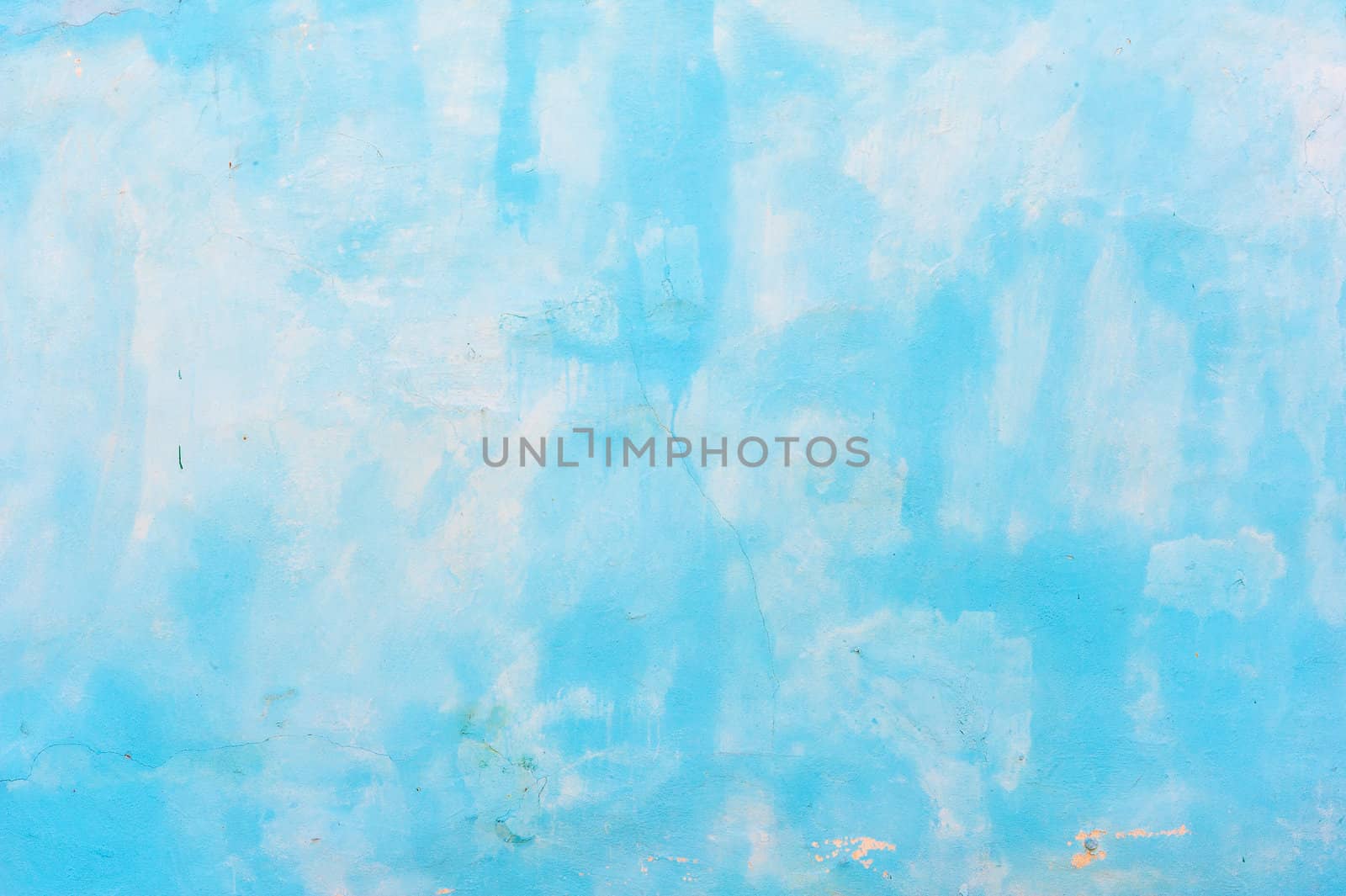 Blue cement painted wall abstract background