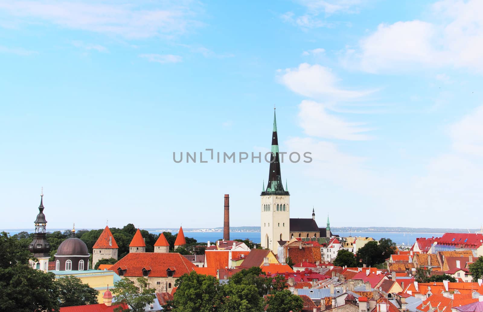 View over the Old Town of Tallinn, Estonia 