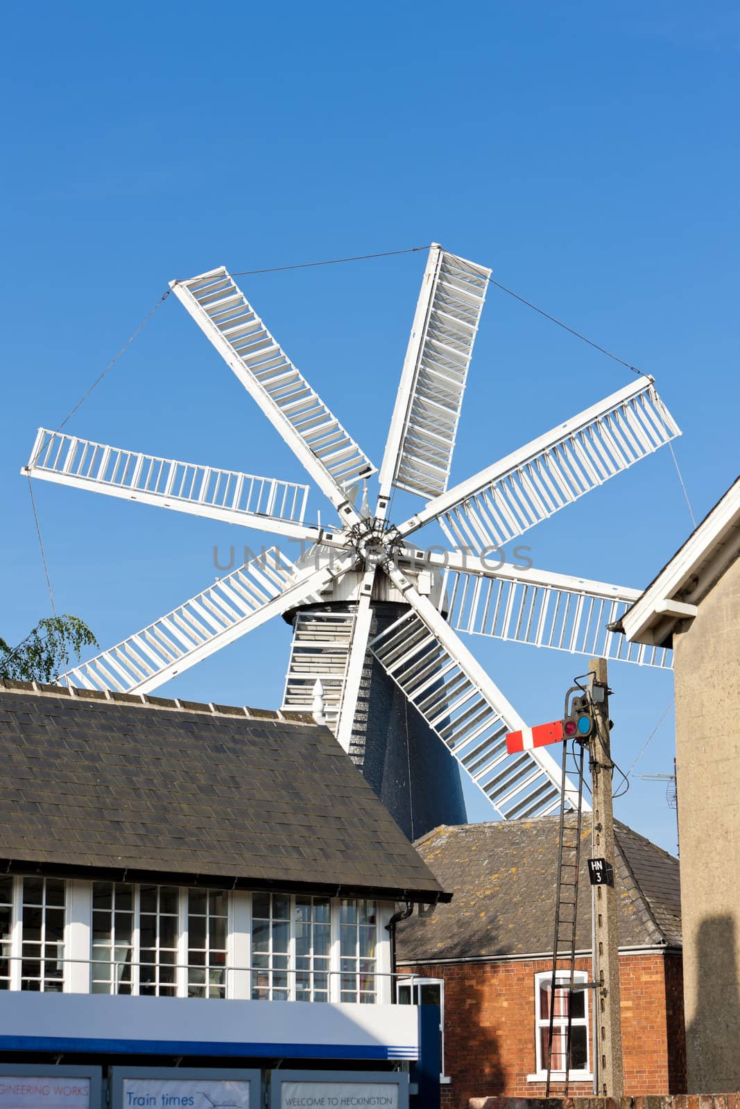 windmill in Heckington, East Midlands, England
