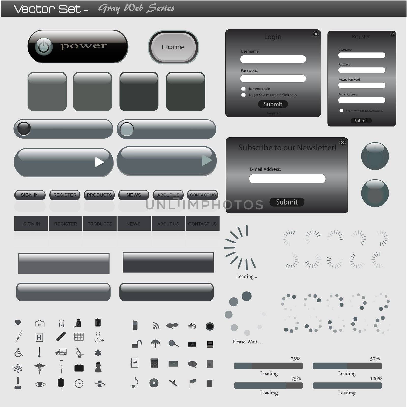 Gray Web Template by nmarques74