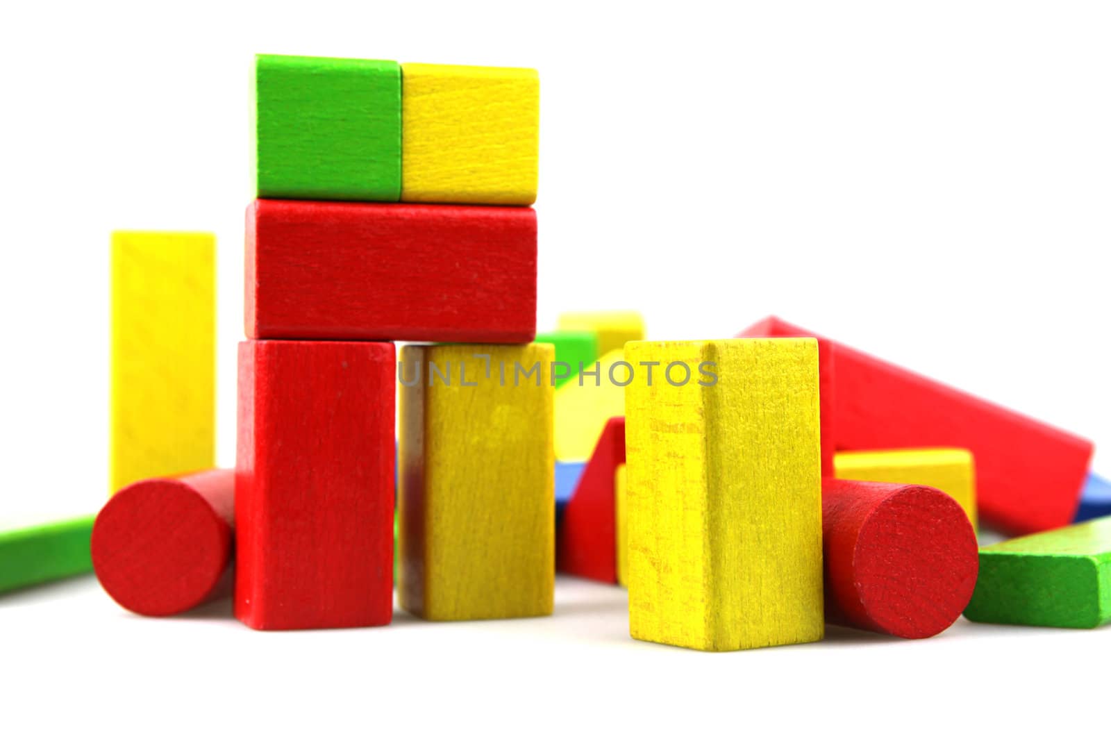 Wooden building blocks