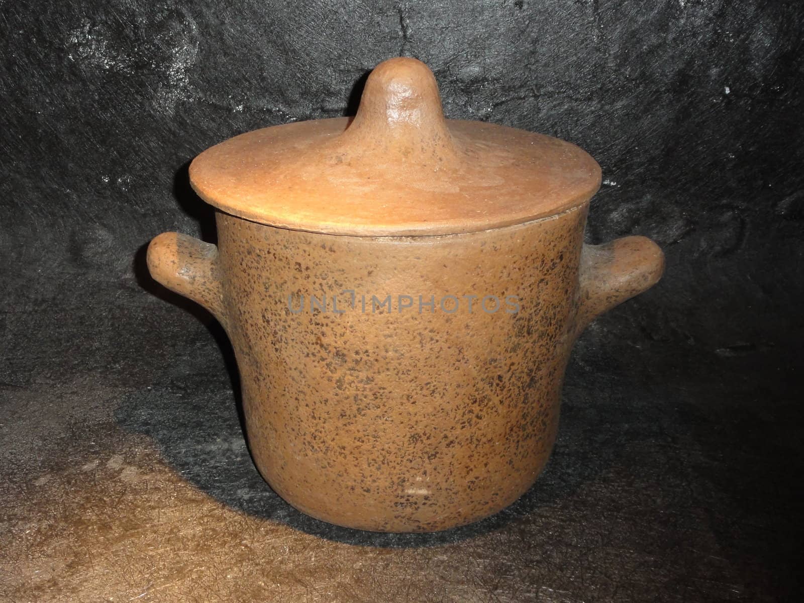 Photo of an old isolated pot