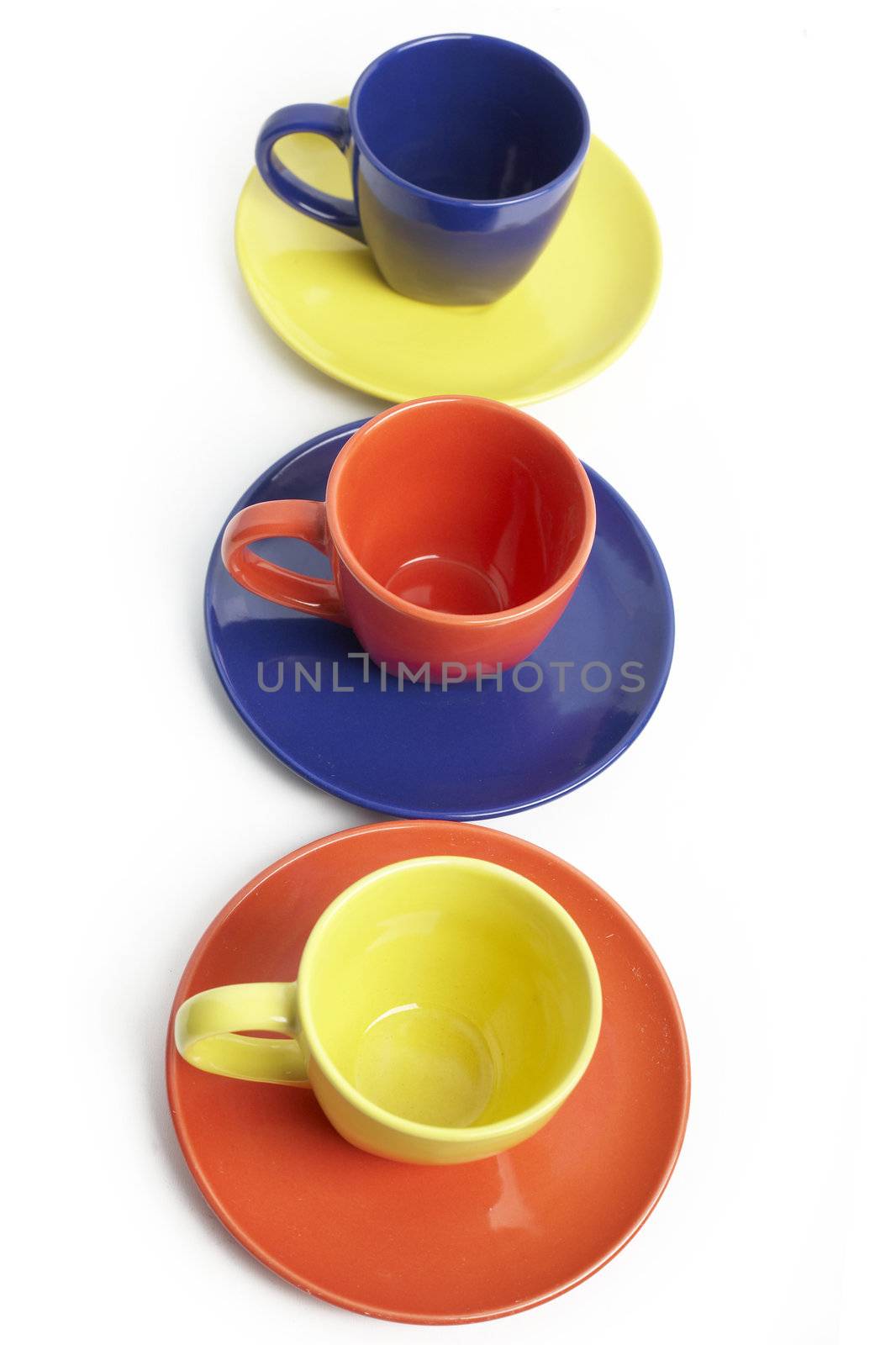 An image of a varicoloured cups