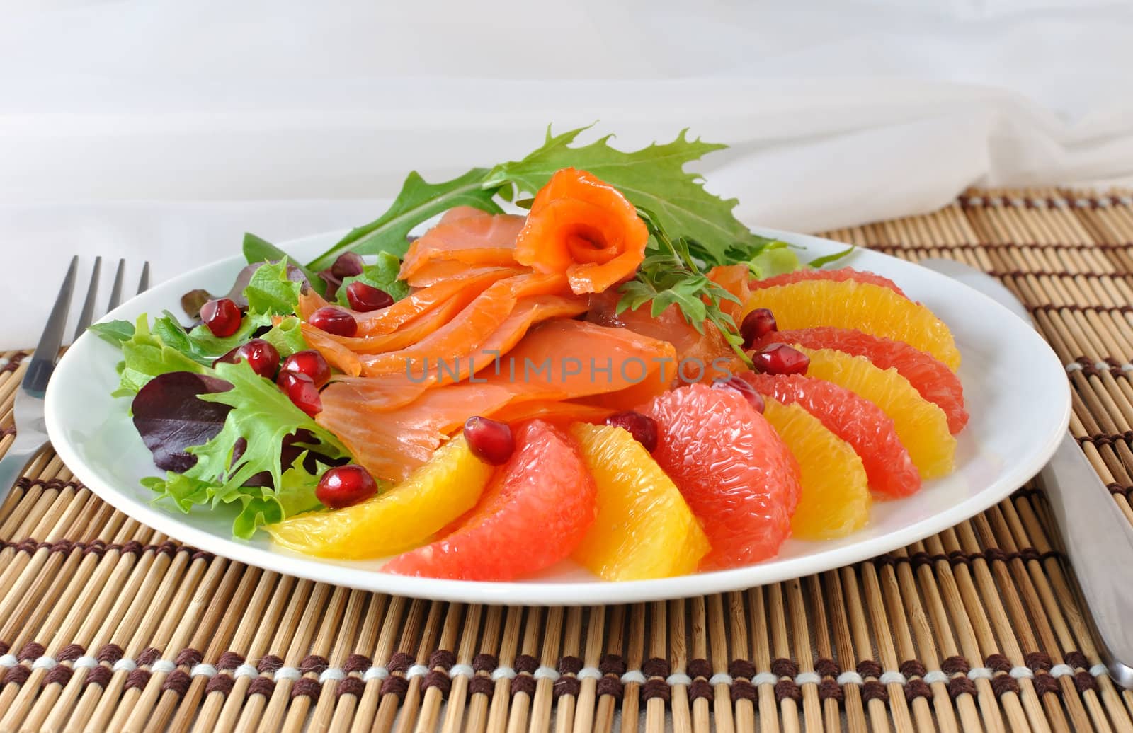 Appetizer with salmon by Apolonia