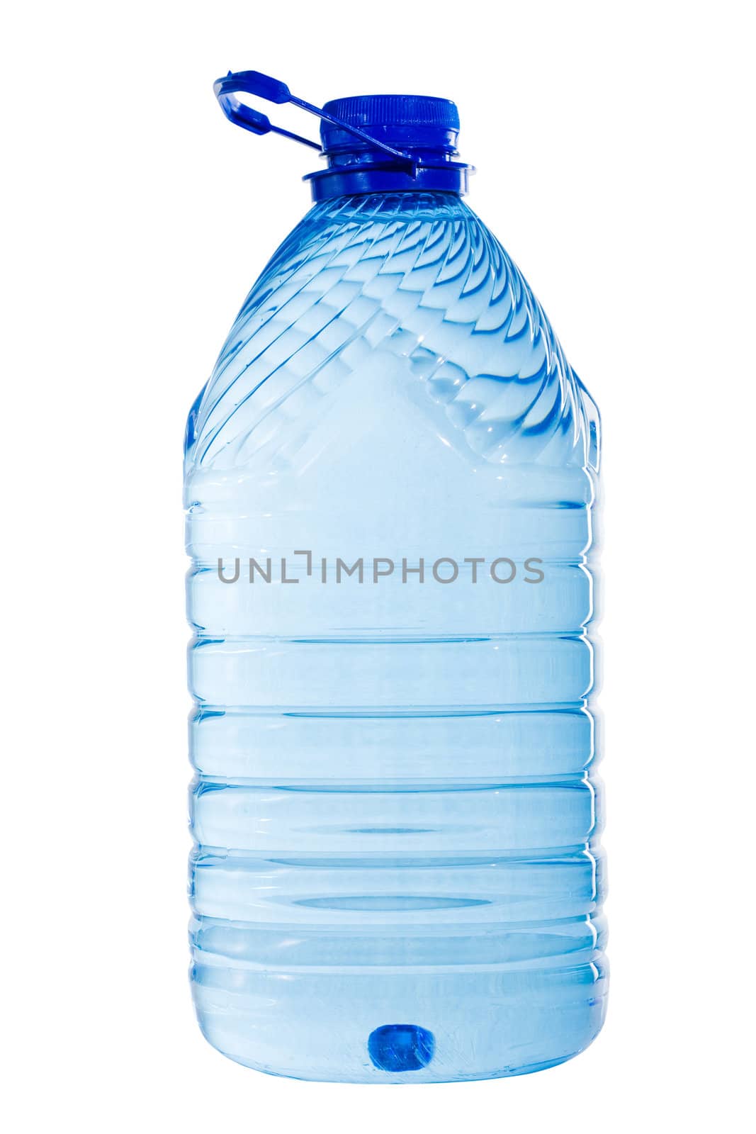Stock photo: an image of a big blue bottle with water
