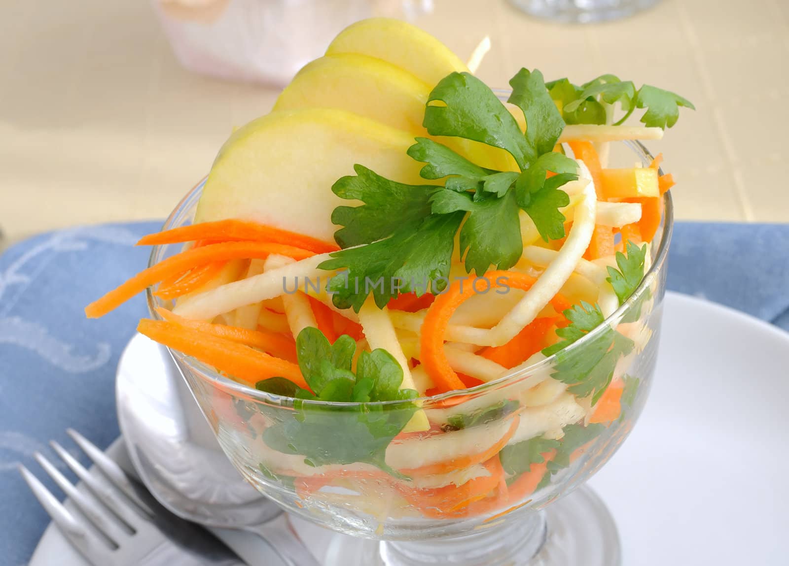 Celery salad with carrot and apple by Apolonia