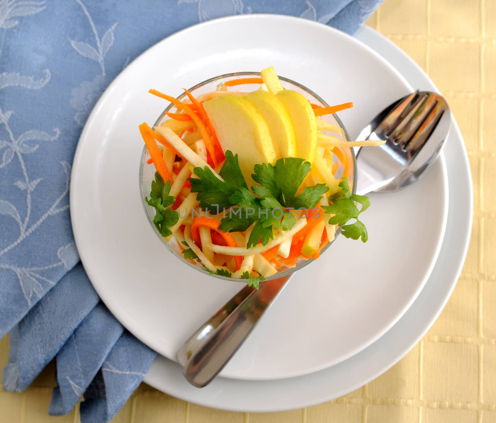  Celery salad with carrot and apple by Apolonia