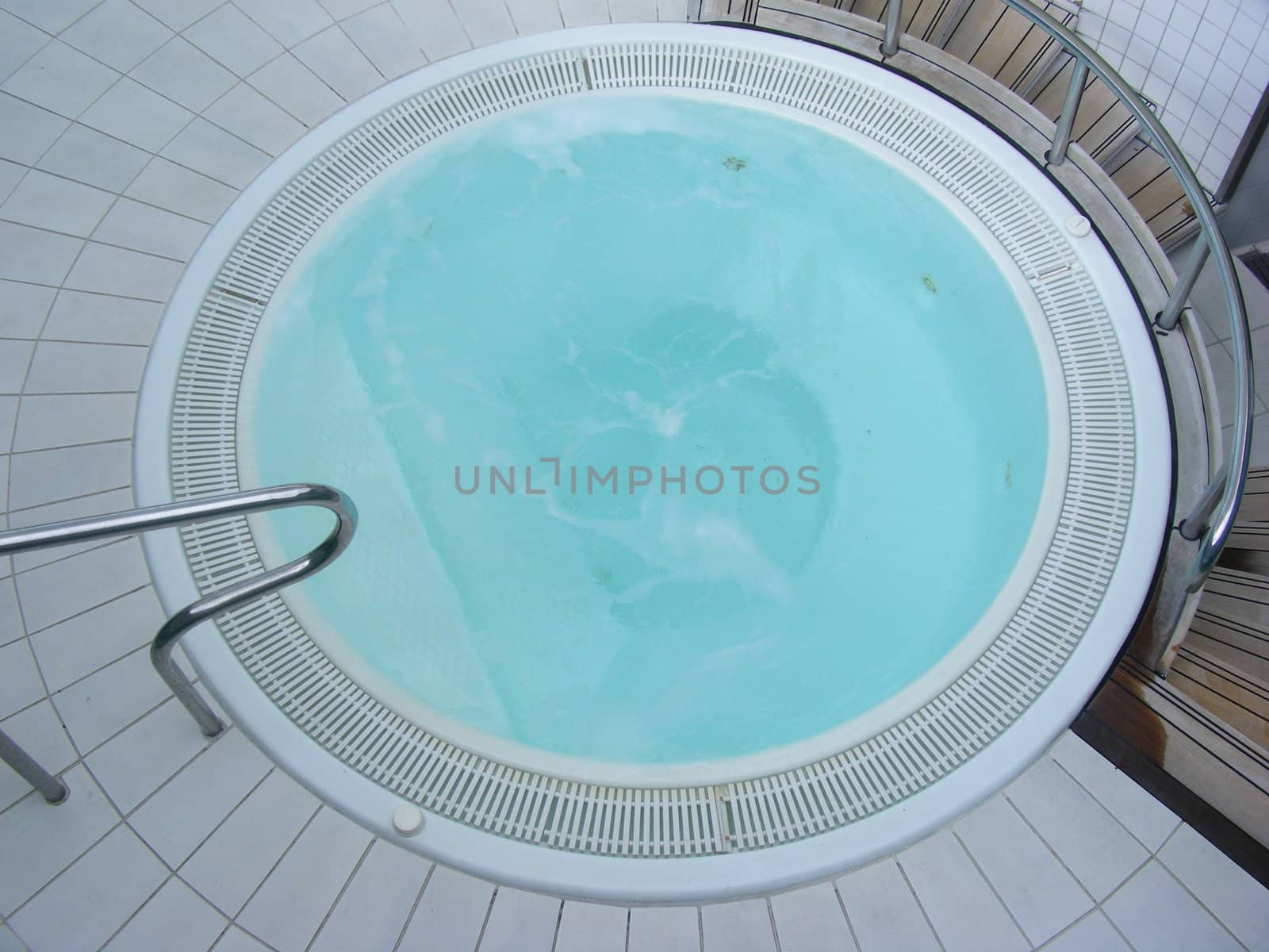 Photo of a round jacuzzi on a cruise ship