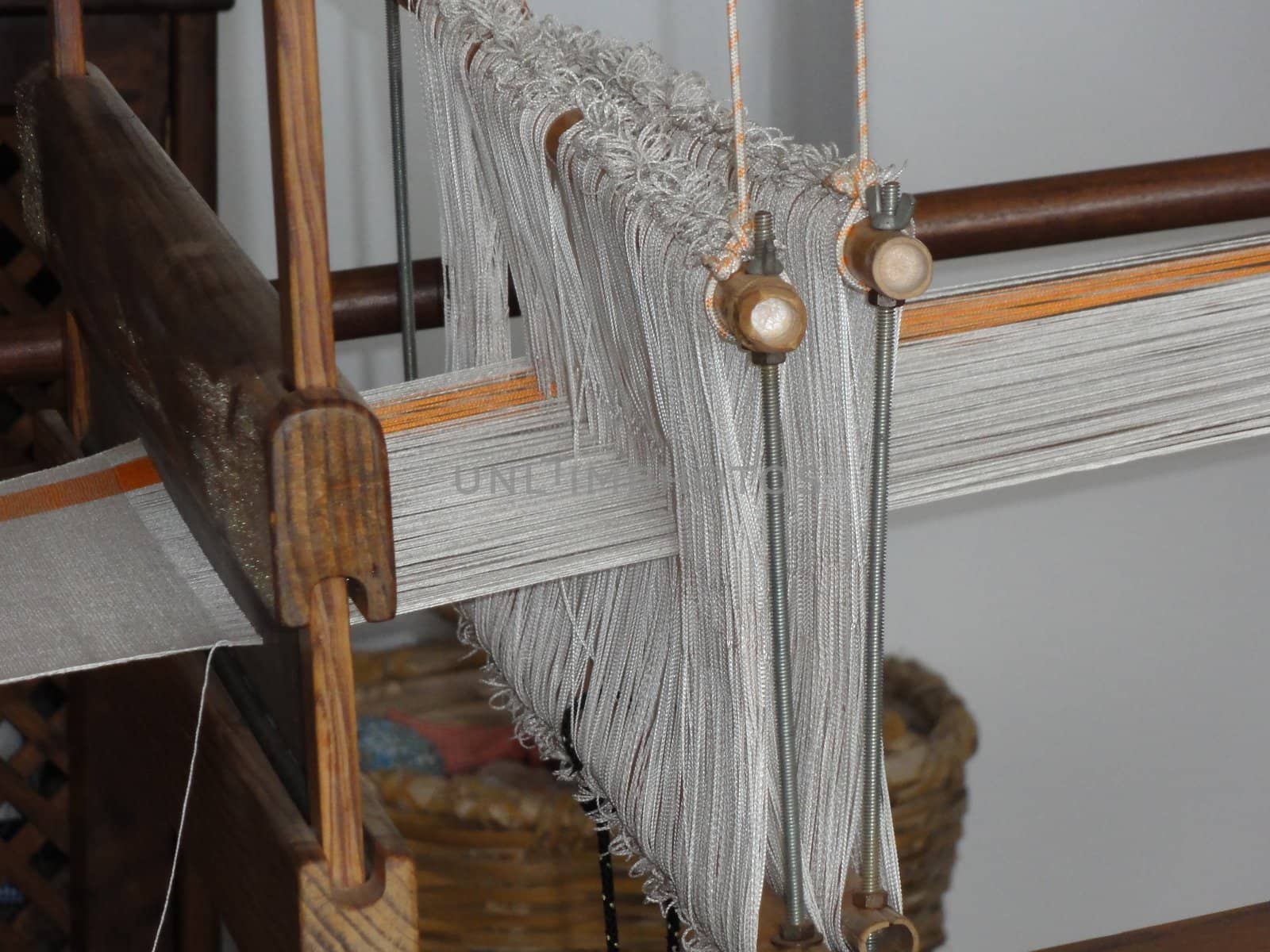 close up photo of a weaving machine