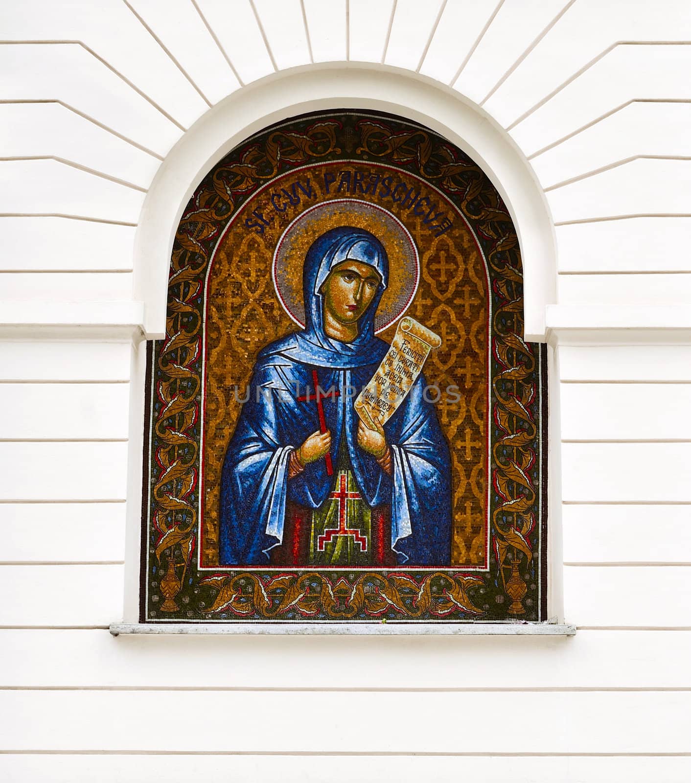 Abstract icon of Saint Paraskevi