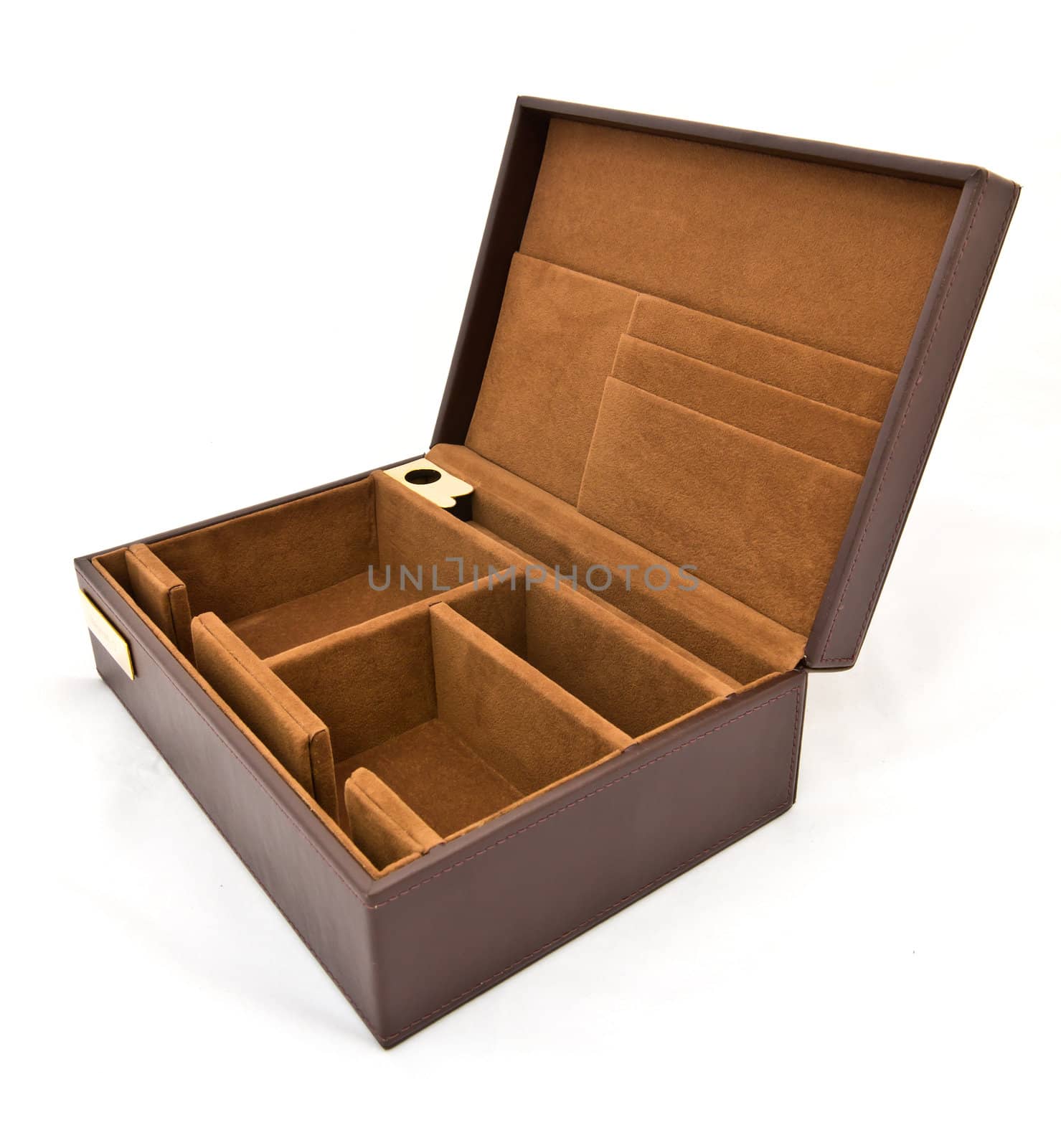 brown fabric box isolated by tungphoto