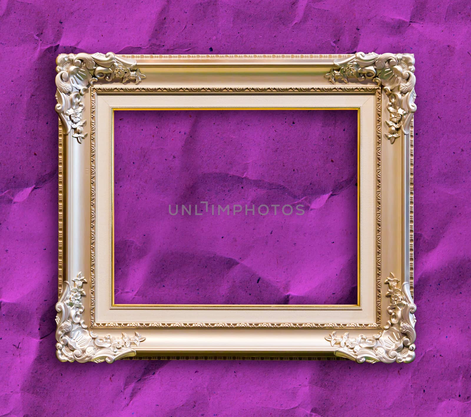 wood frame isolated with clipping path