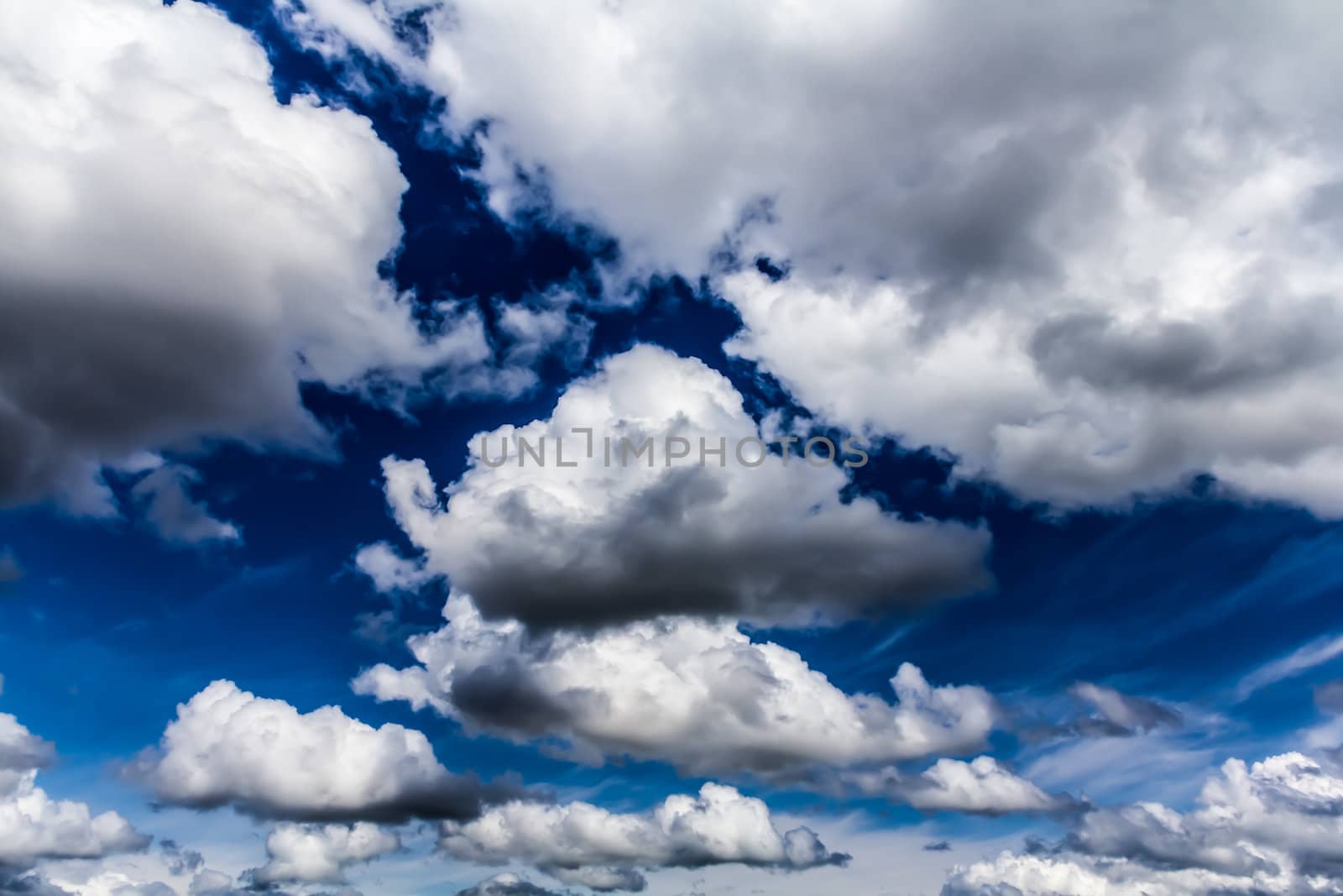 Cumulus clouds by petkolophoto