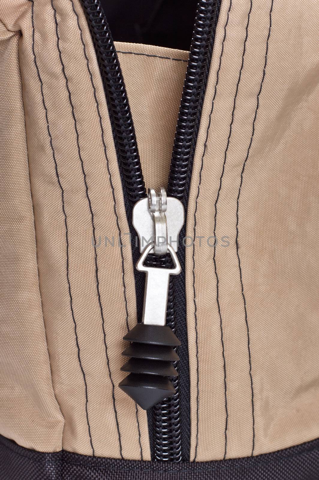 zipper clasp closeup