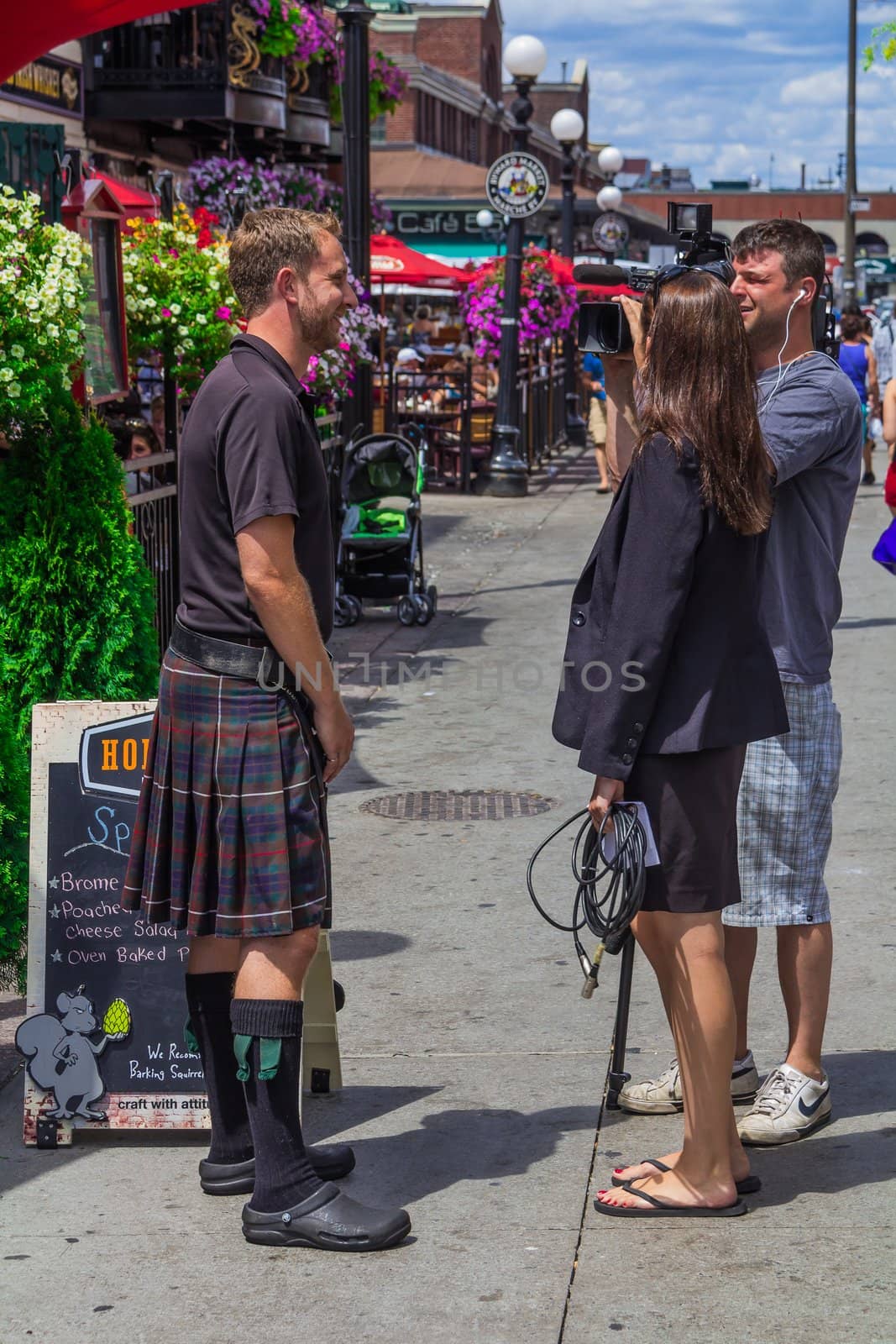 Interview with a guy wearing a skirt by petkolophoto