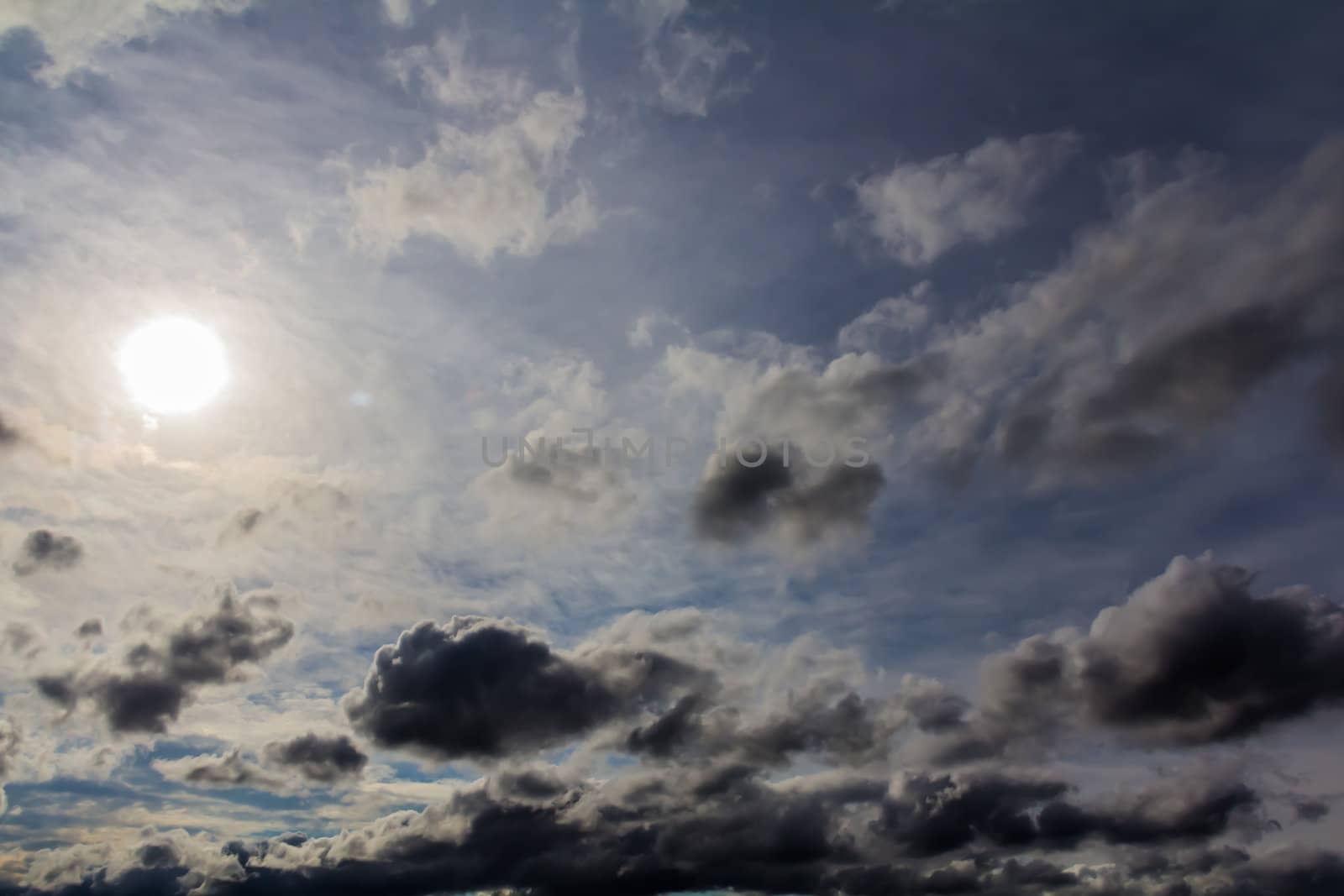 Cumulus clouds by petkolophoto