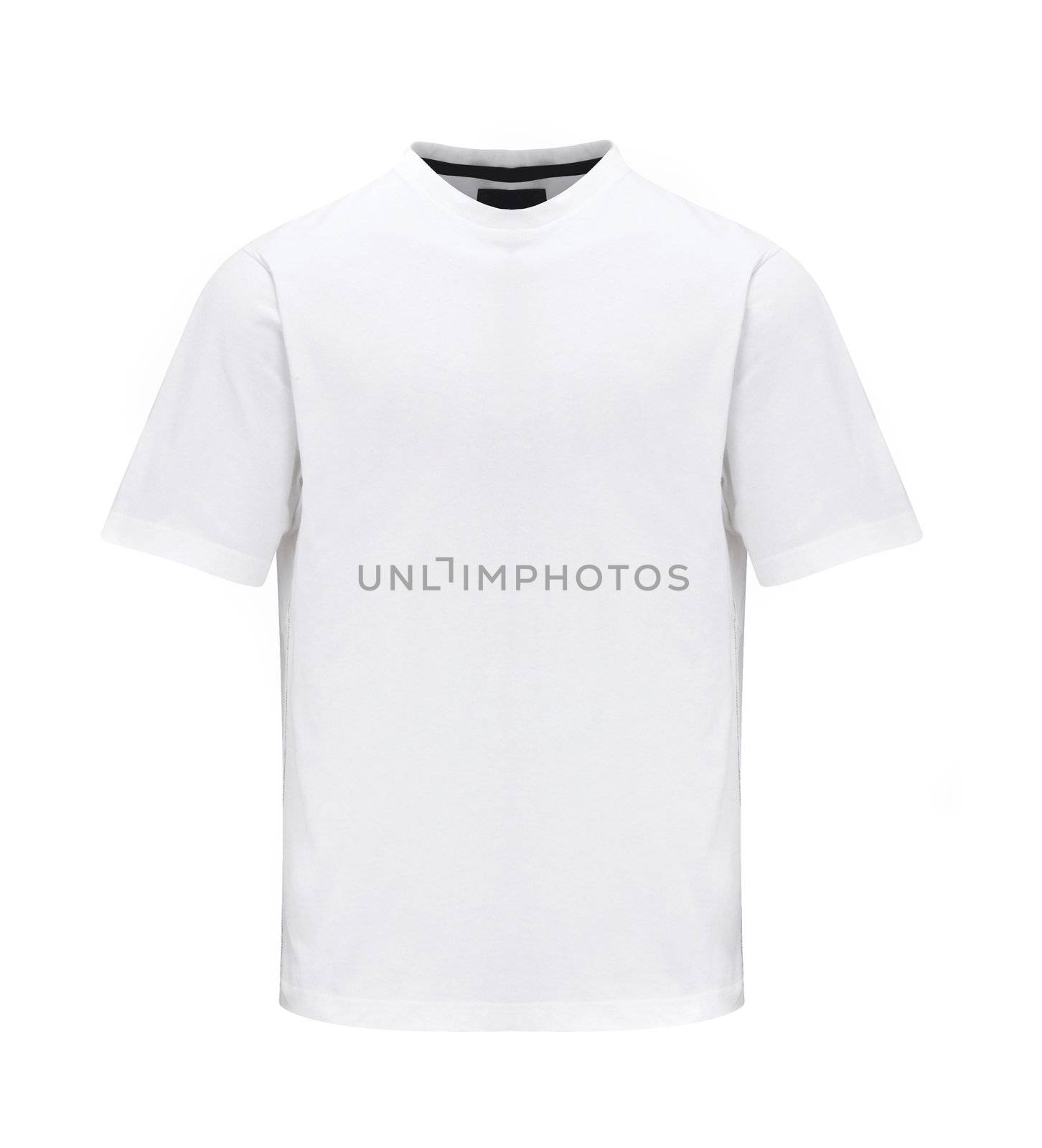 Unisex T-shirt template isolated on white background